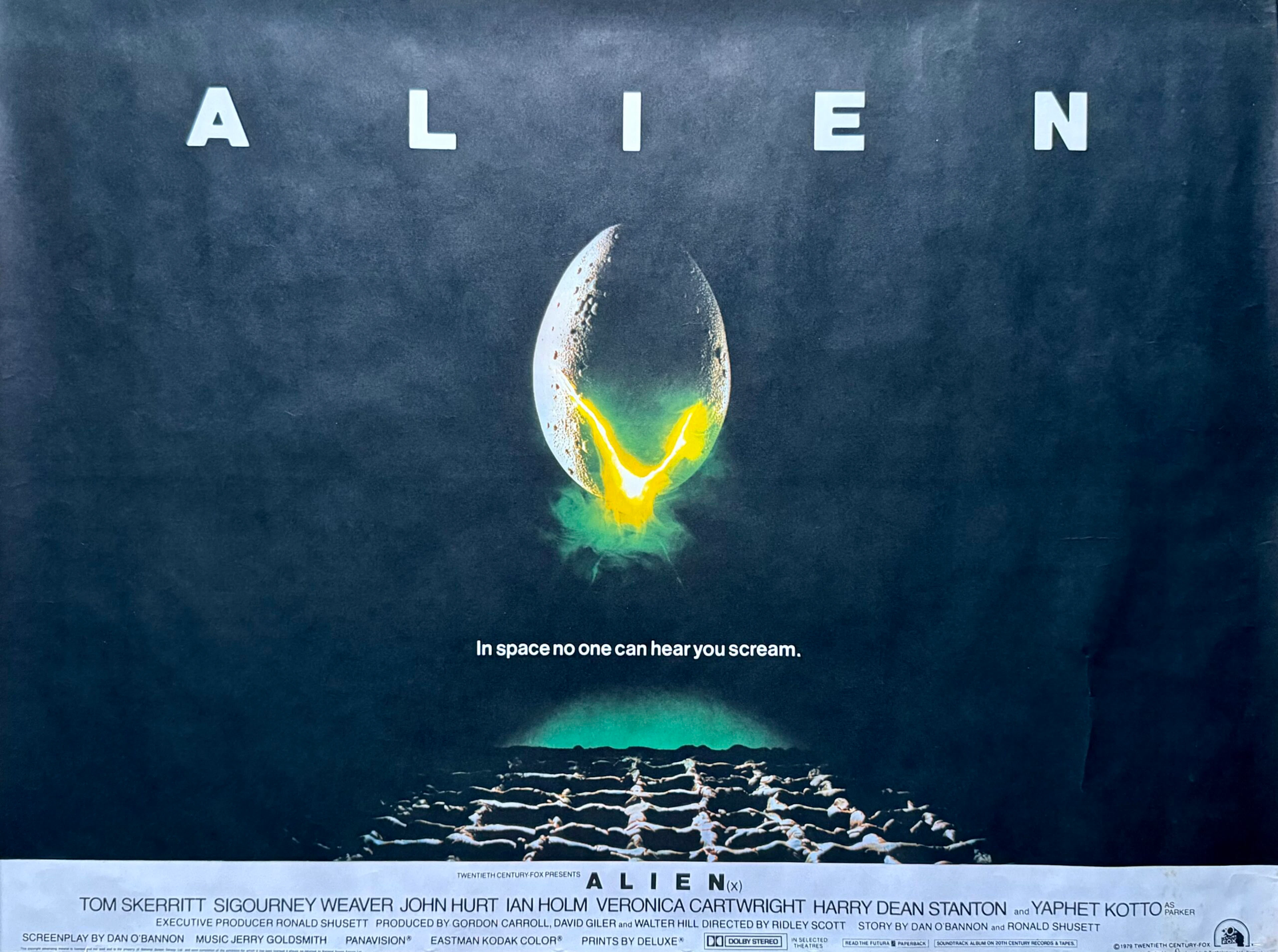 Original Alien Movie Poster - Ridley Scott - Sigourney Weaver