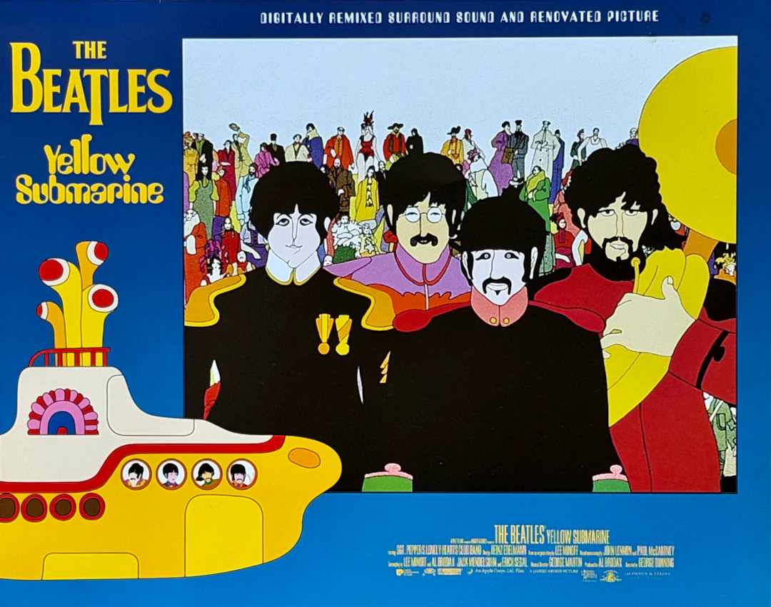 Original The Beatles Yellow Submarine Movie Poster - Lobby Card