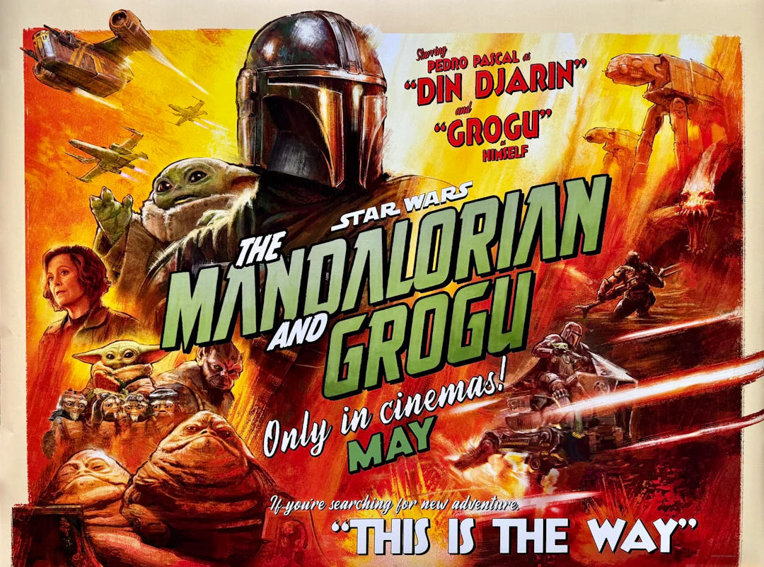 Original Star Wars: The Mandalorian and Grogu Poster - Din Djarin