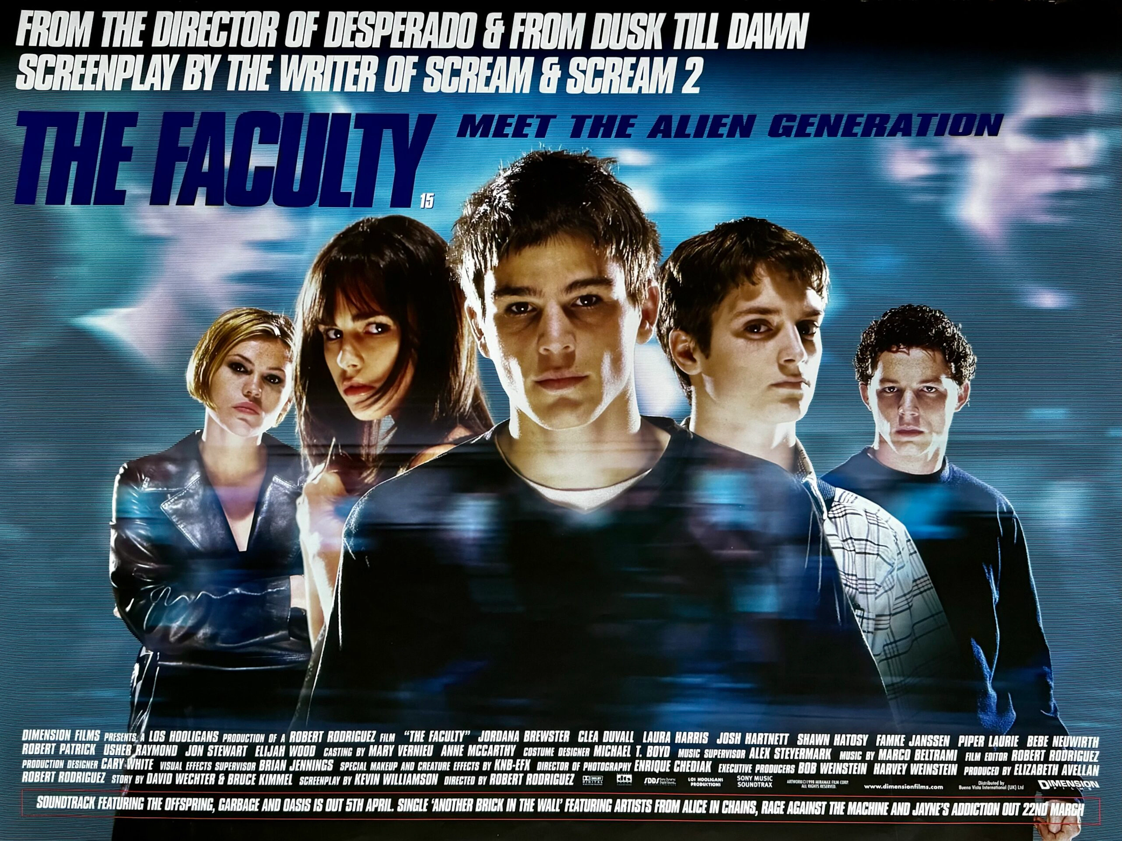 Original The Faculty Movie Poster - Robert Rodriguez - Horror