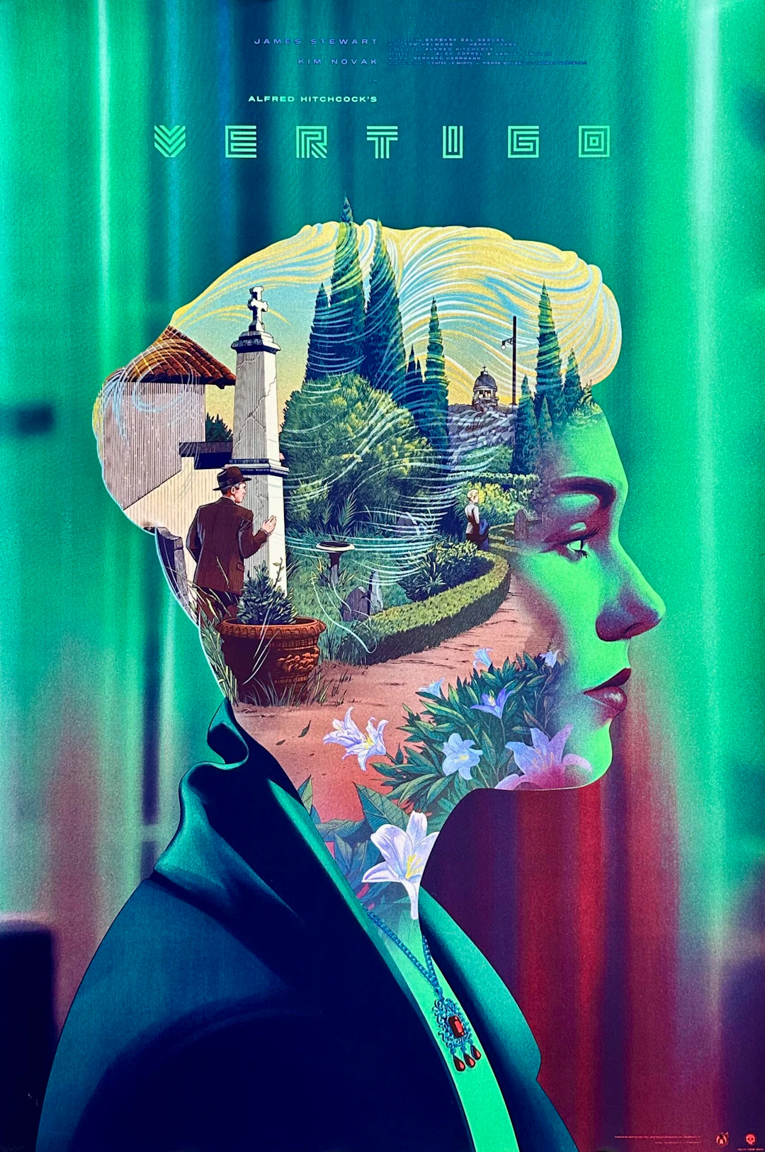Vertigo Alternative Movie Poster - Alfred Hitchcock - Kevin Tong