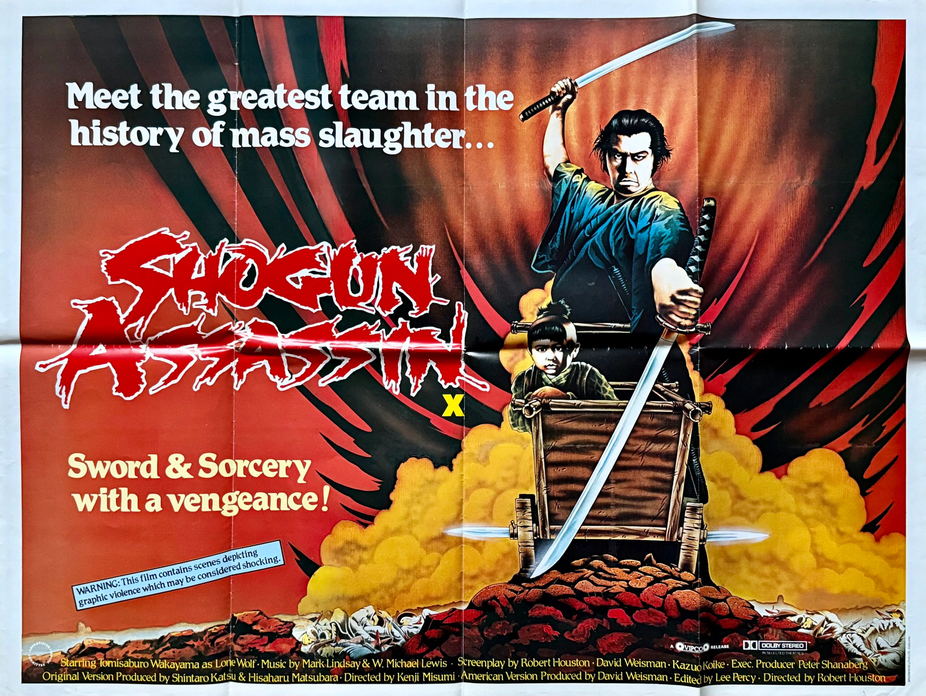 Original Shogun Assassin Poster - Lone Wolf and Cub - Samurai