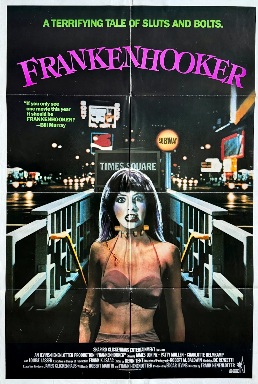 Original Frankenhooker Movie Poster - Patty Mullen - James Lorinz