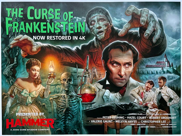 Original Curse of Frankenstein Movie Poster - Peter Cushing
