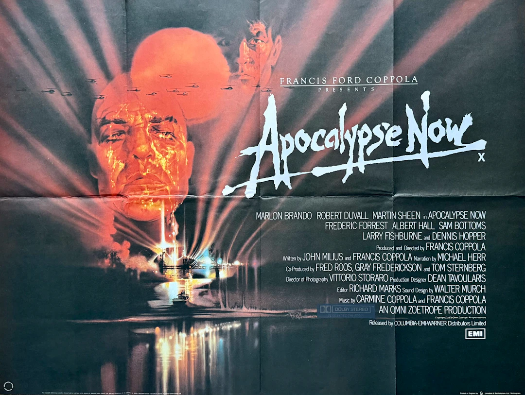 Original Apocalypse Now Movie Poster - Marlon Brando - Bob Peak
