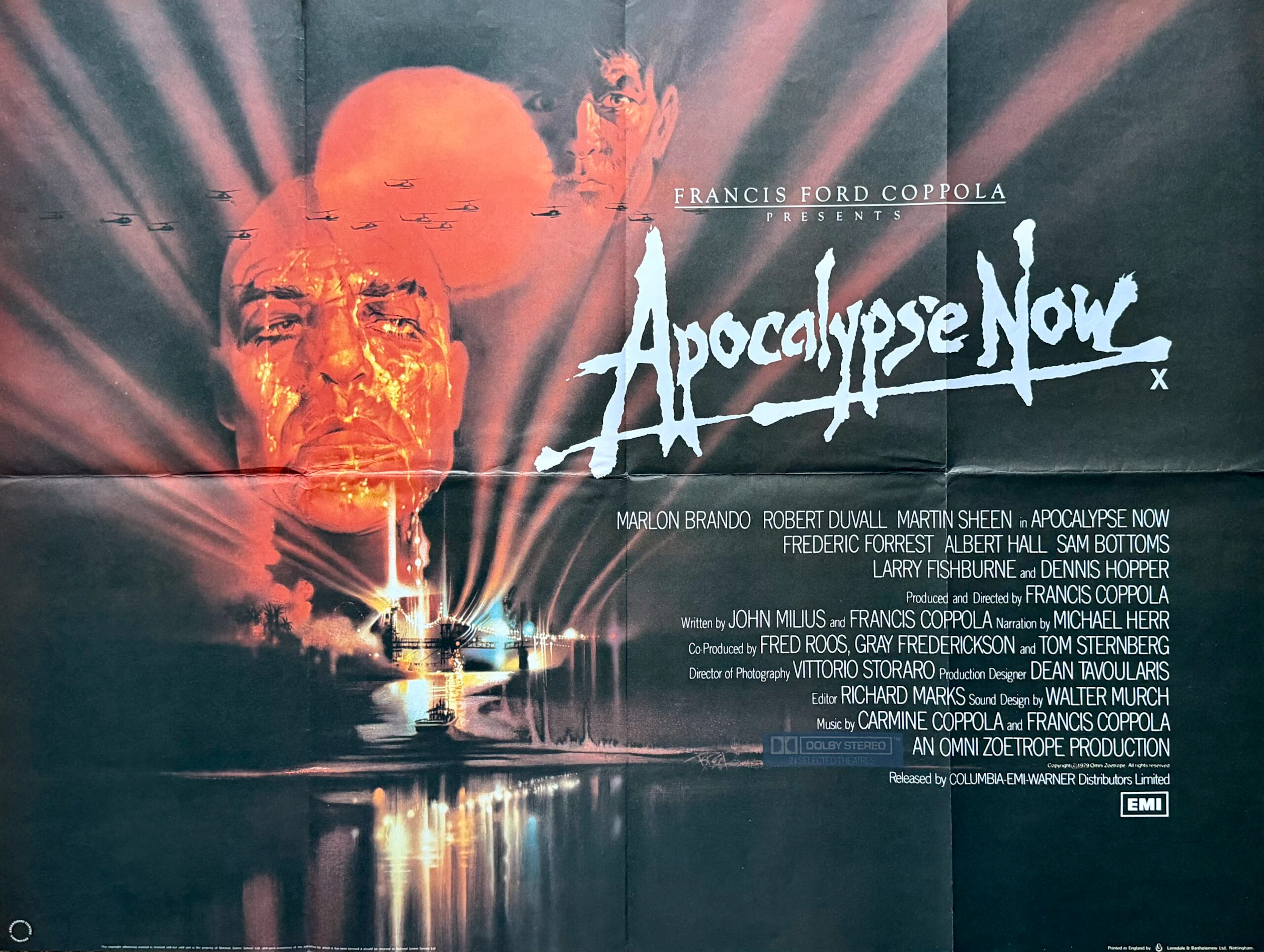 Original Apocalypse Now Movie Poster - Marlon Brando - Bob Peak