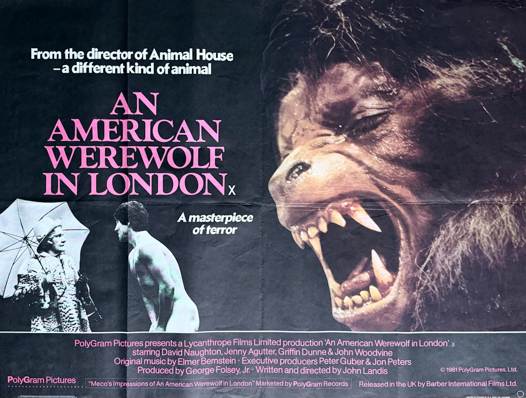 Original An American Werewolf in London Movie Poster