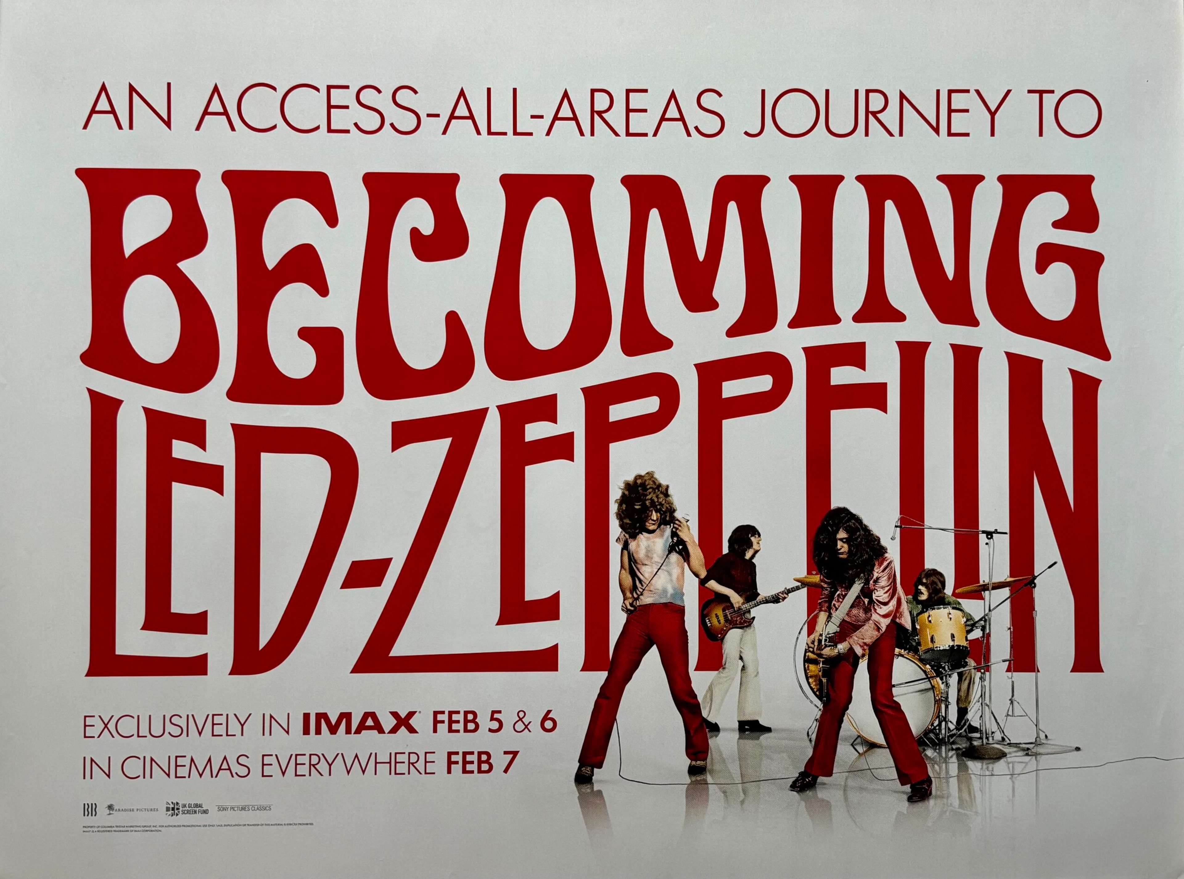 Original Led Zeppelin: Becoming Led Zeppelin Movie Poster