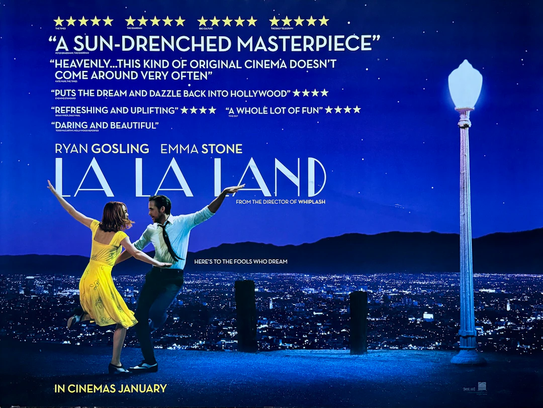Original La La Land Movie Poster - Ryan Gosling - Emma Stone