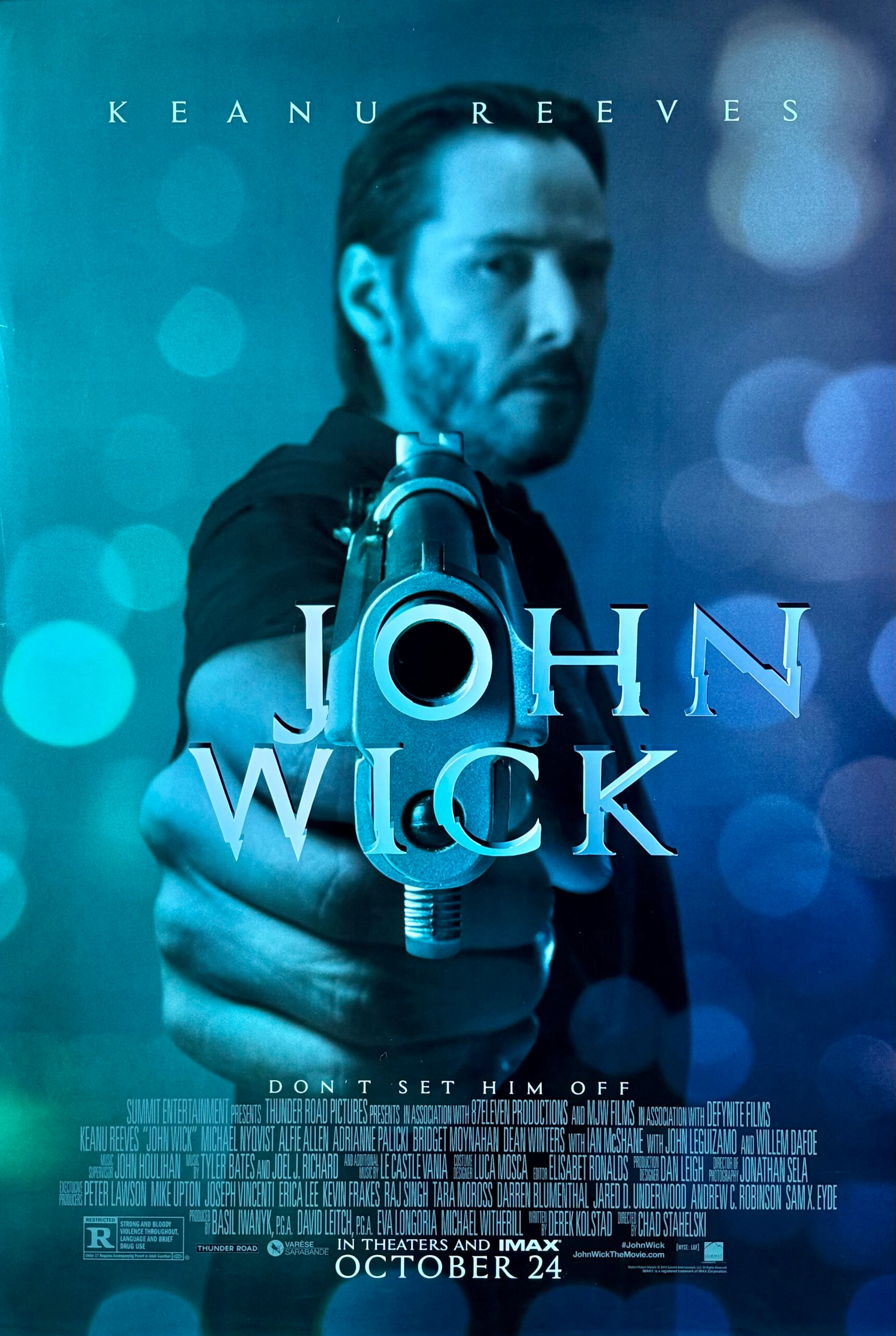 Original John Wick Movie Poster - Keanu Reeves - Chad Stahelski