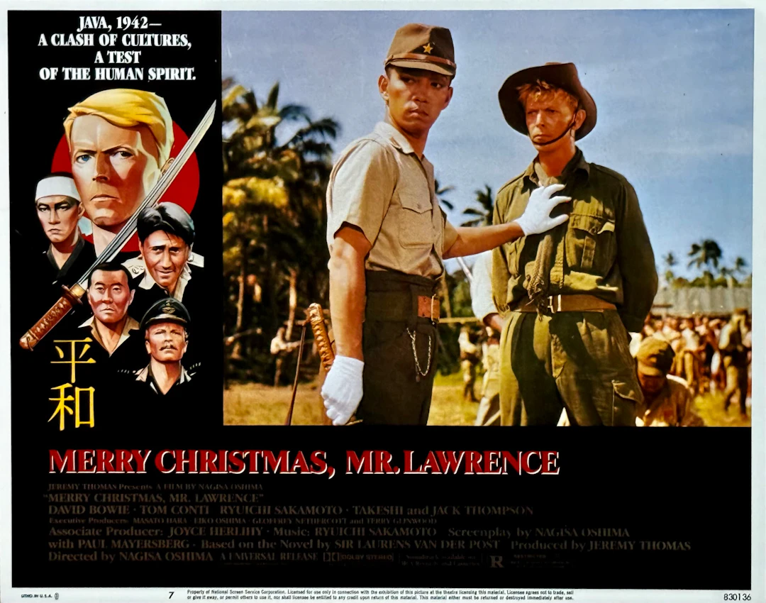 Original Merry Christmas Mr. Lawrence Movie Poster - David Bowie