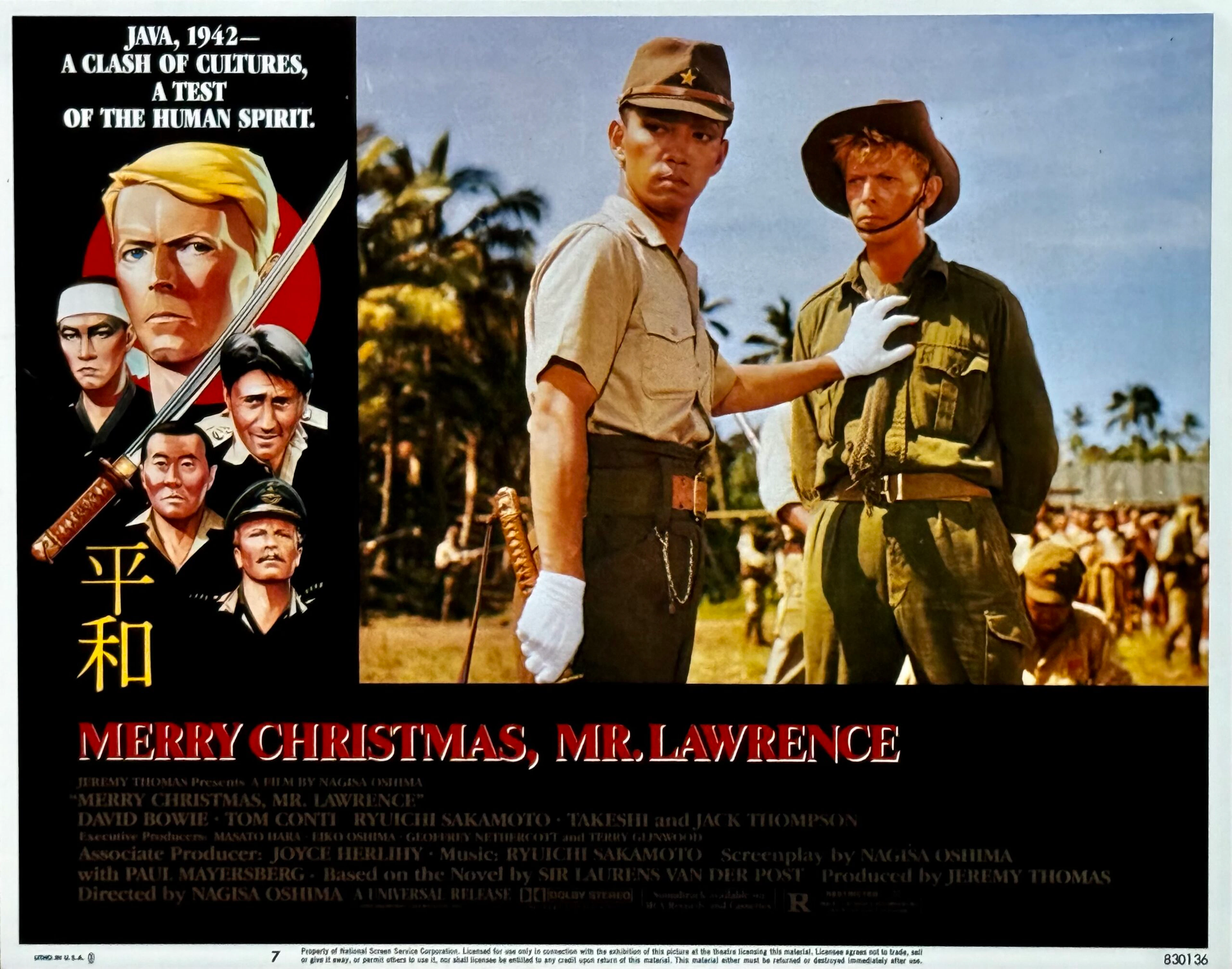 Original Merry Christmas Mr. Lawrence Movie Poster - David Bowie