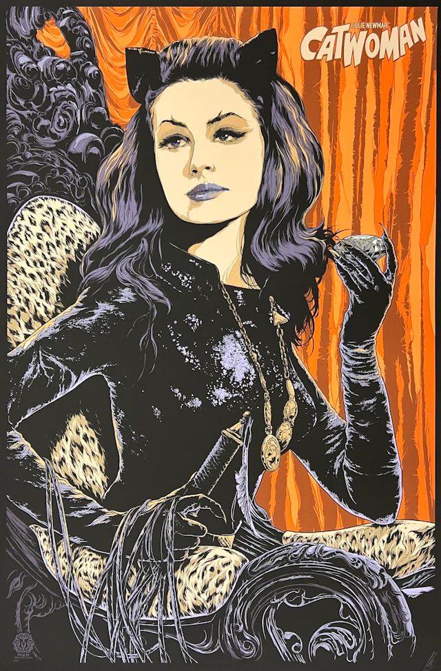 Catwoman Alternative Movie Poster - Julie Newmar - Ken Taylor