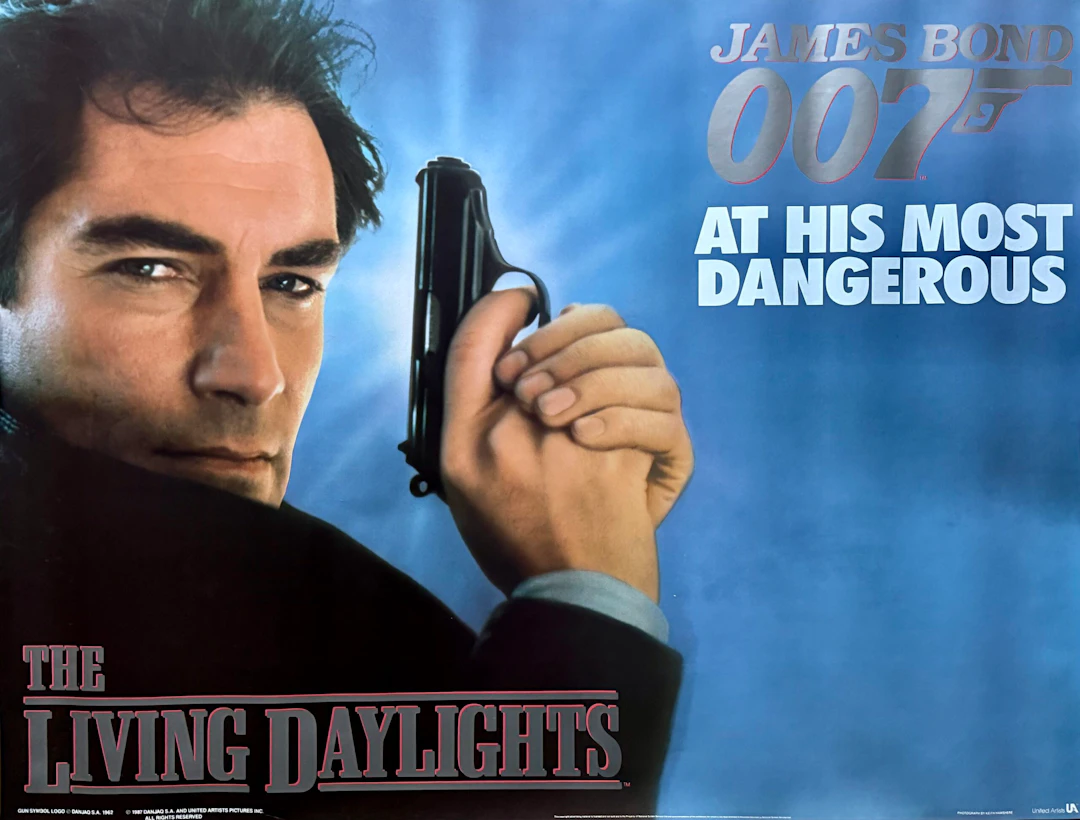 Original James Bond: The Living Daylights Movie Poster