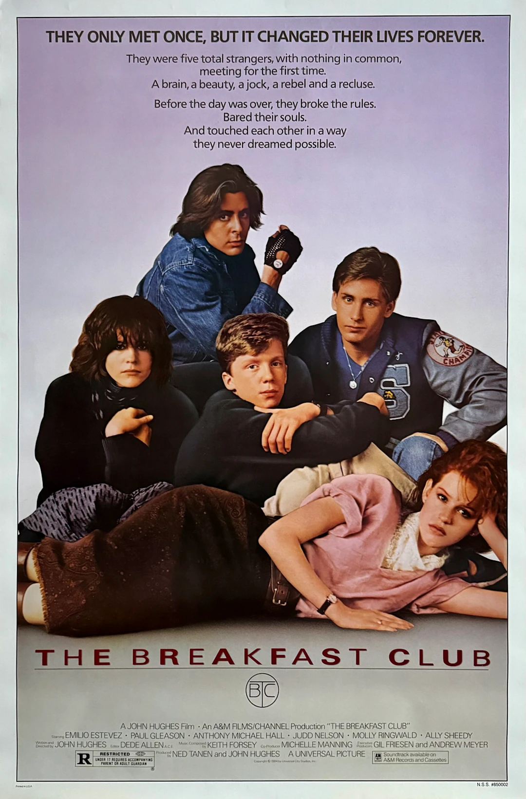 Original Breakfast Club Movie Poster - John Hughes