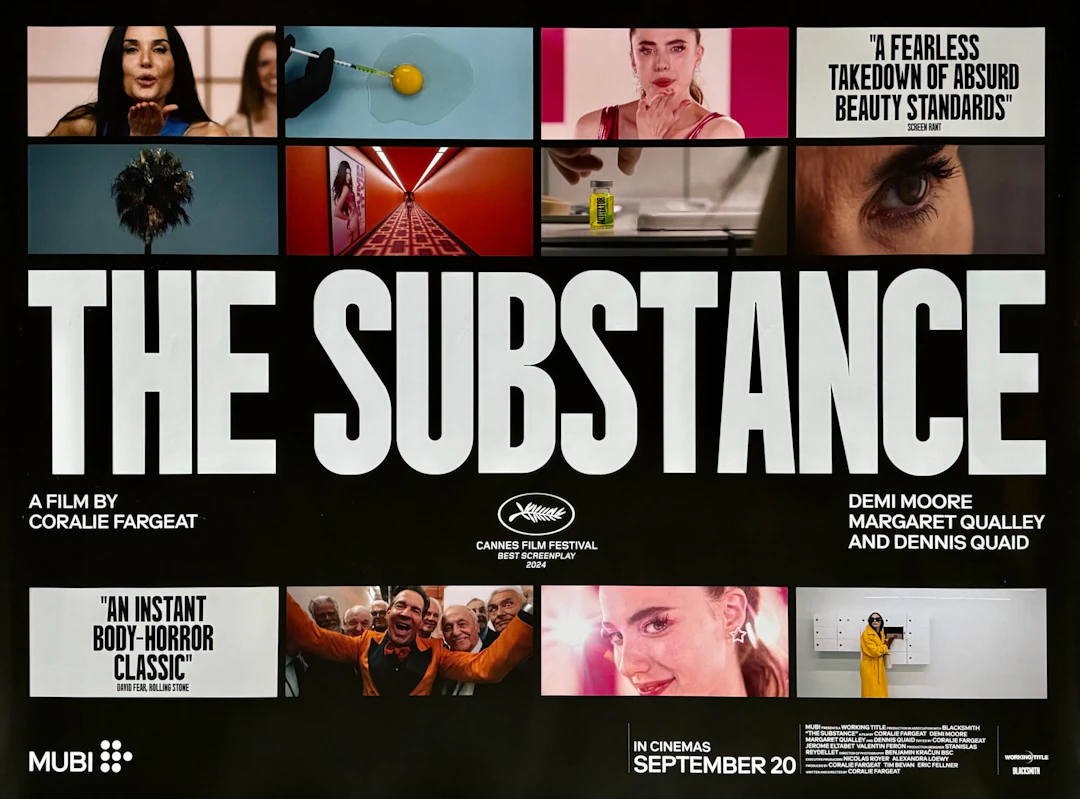 Original The Substance Movie Poster - Demi Moore - Horror