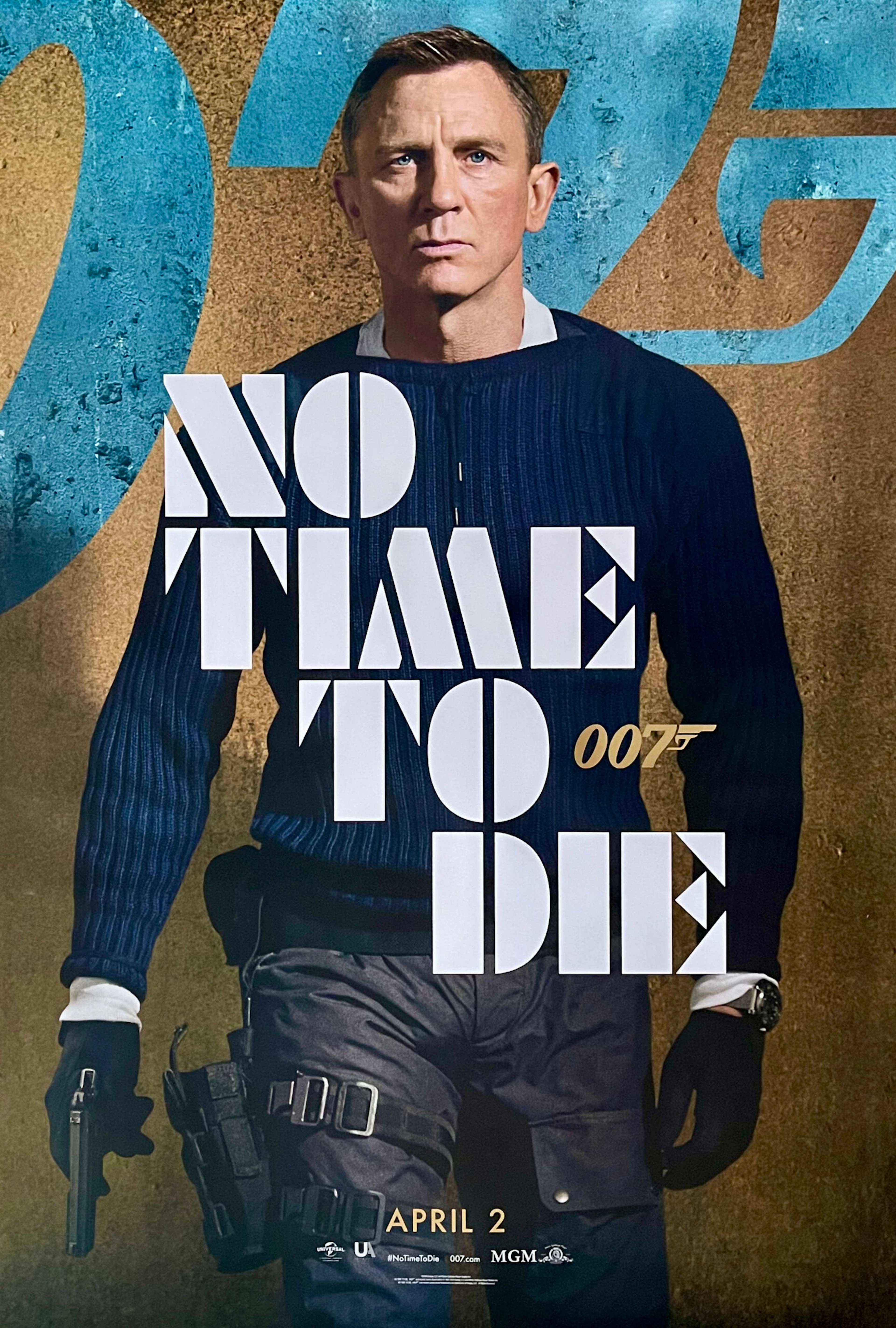 Original James Bond No Time To Die Movie Poster - 007 - Daniel Craig