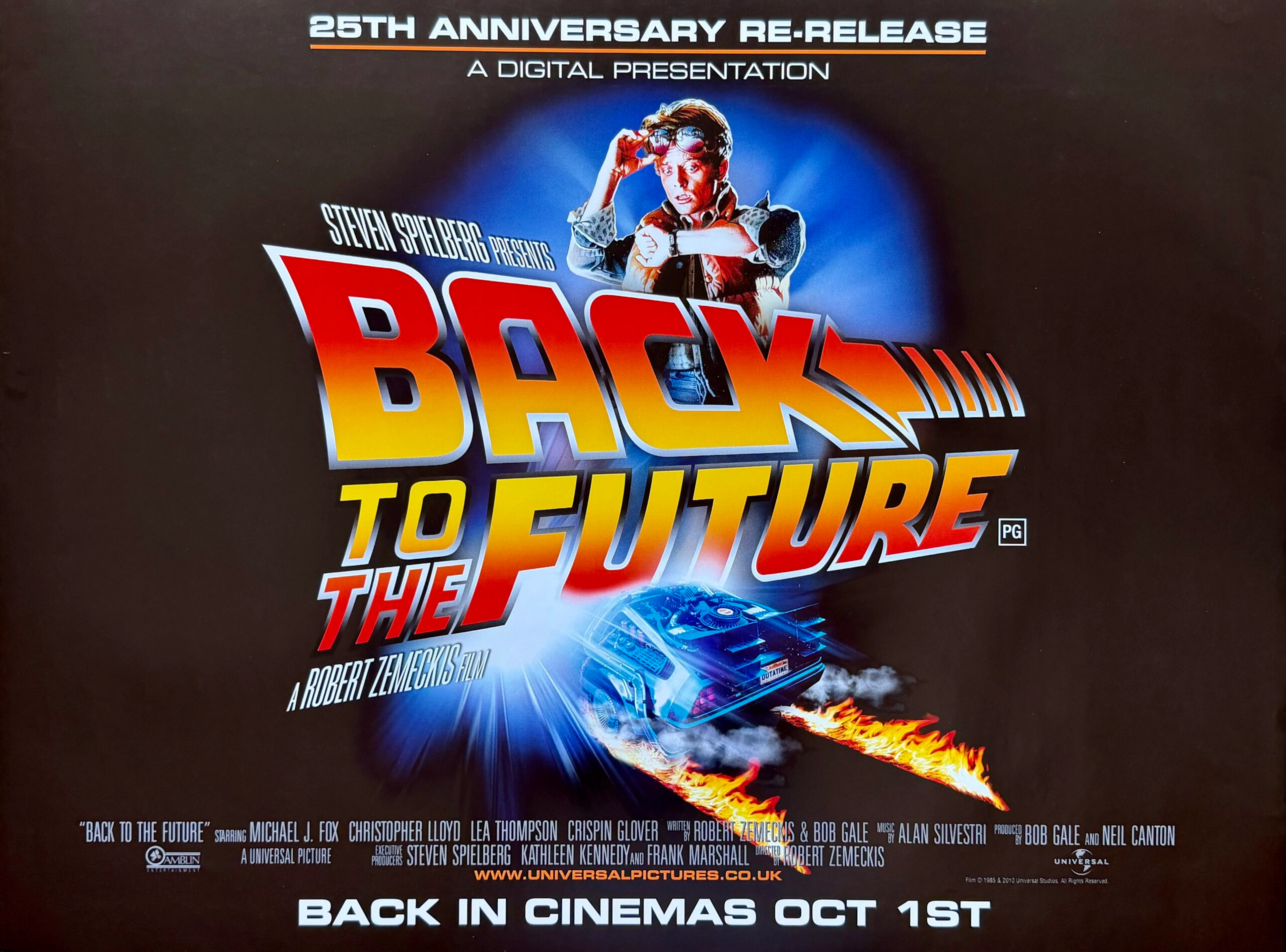 Original Back to the Future Movie Poster - Michael J. Fox