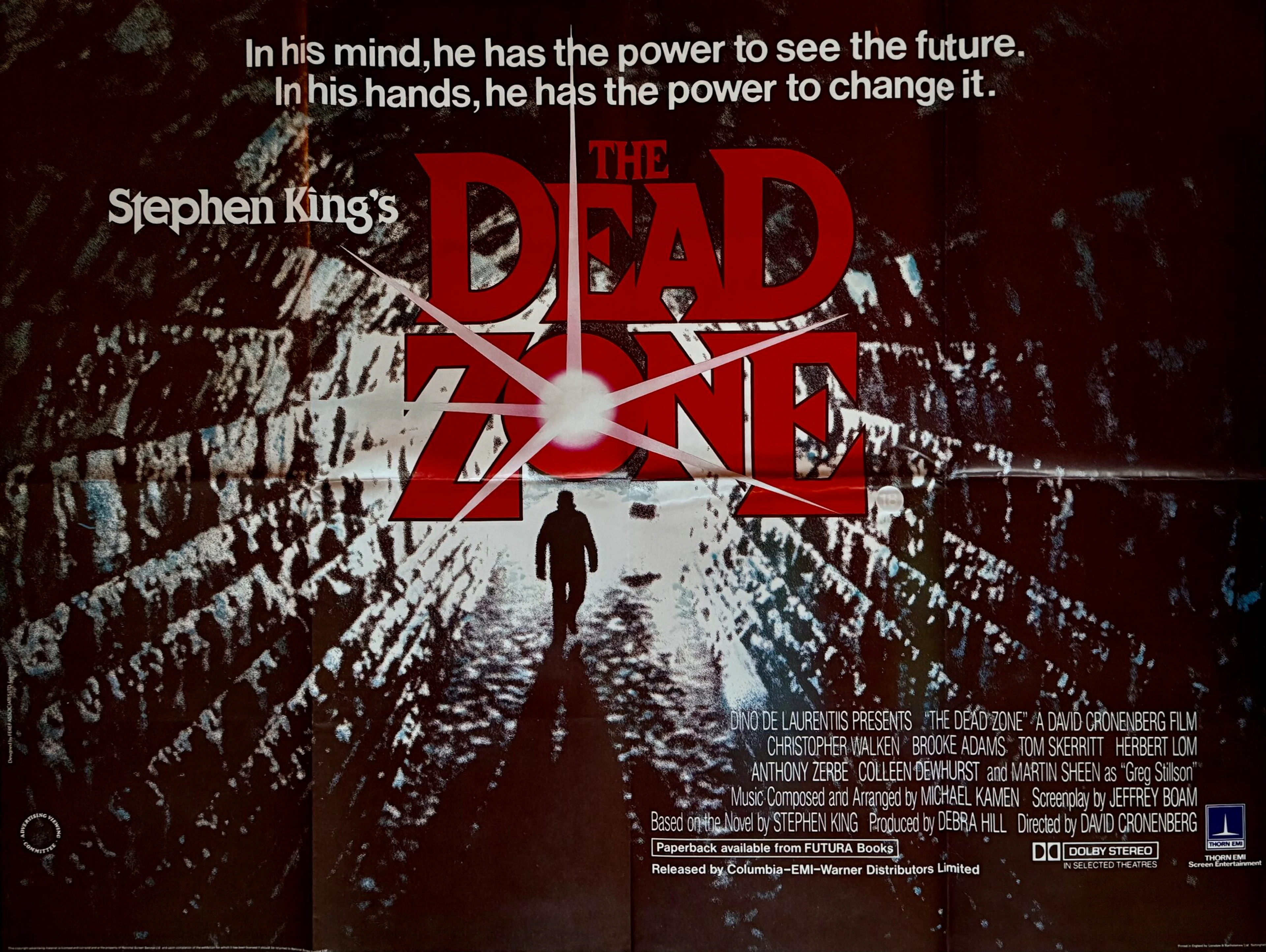 Original Dead Zone Movie Poster - Stephen King