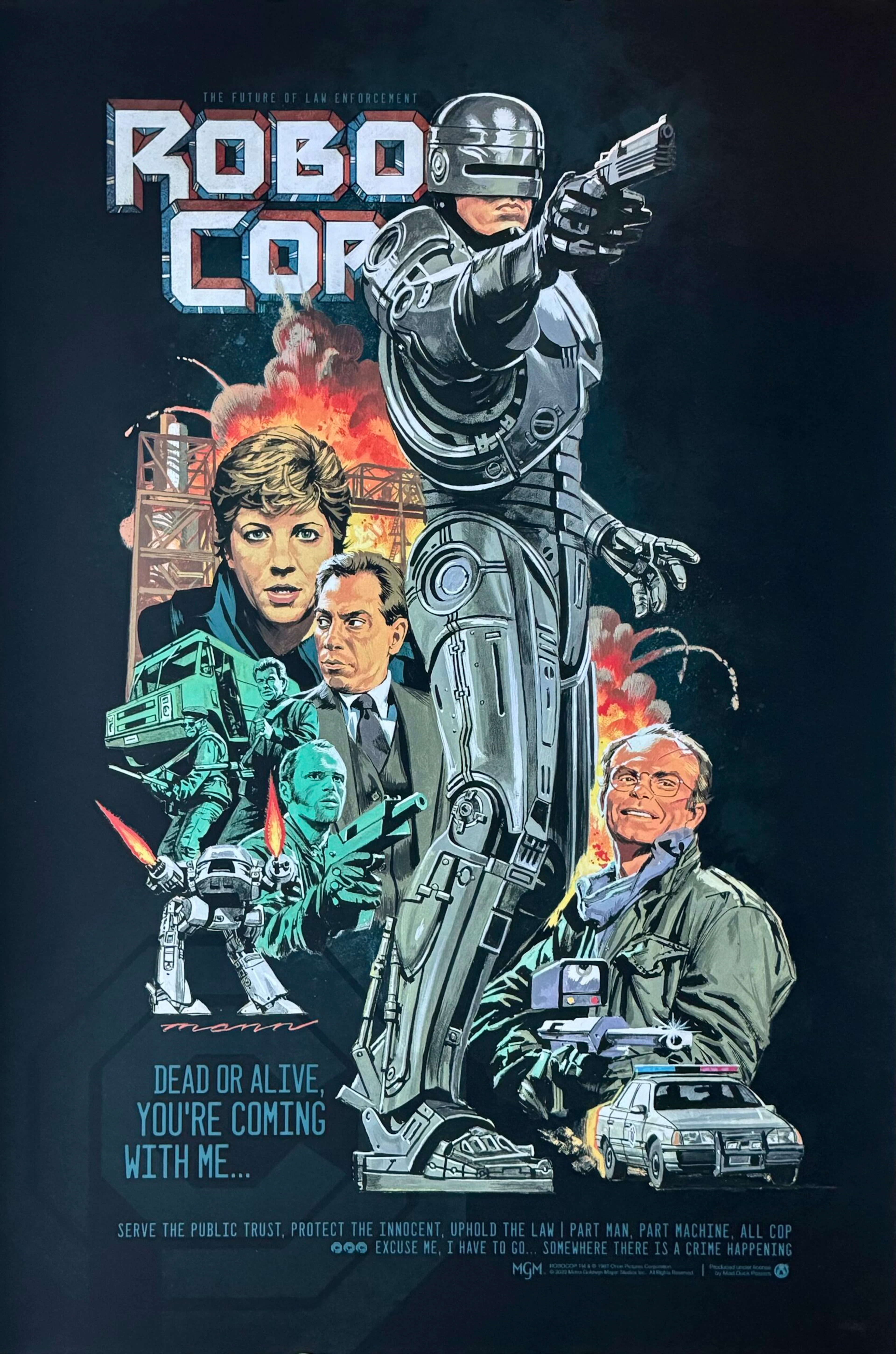 Robocop Alternative Movie Poster - Paul Verhoeven - Paul Mann