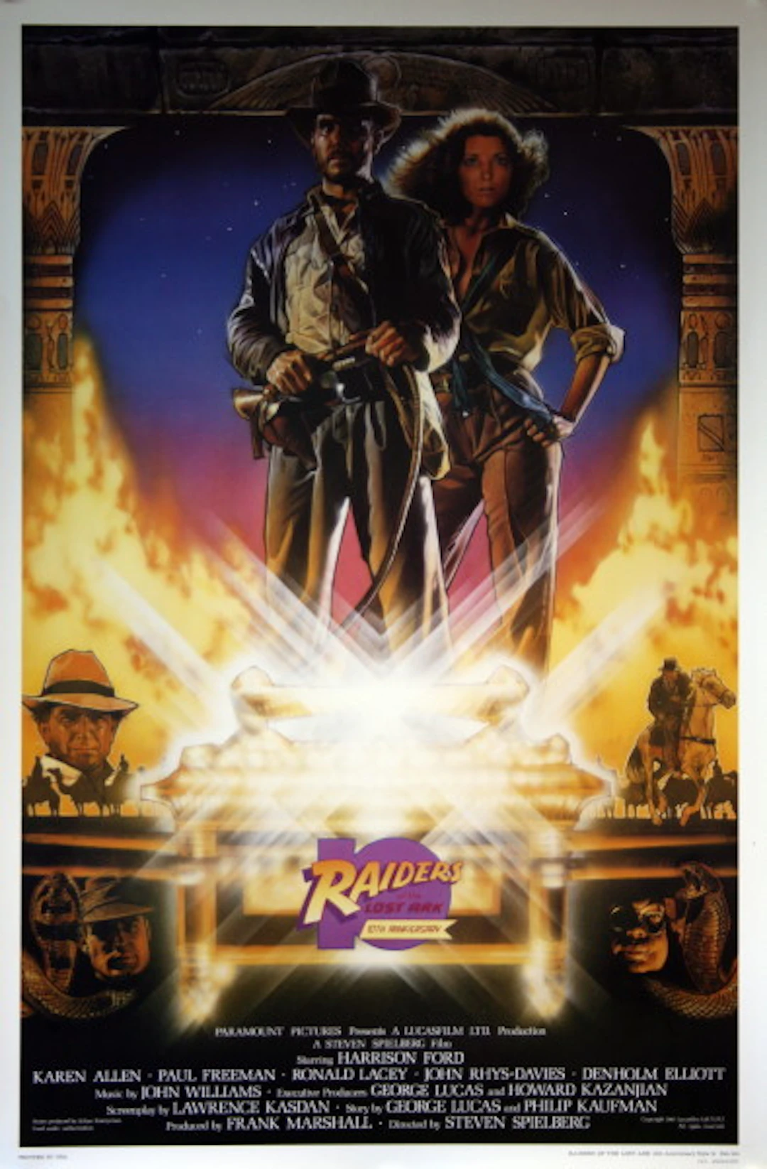 Raiders of the Lost Ark - 10th Anniversary Edition - Vintage Movie Posters