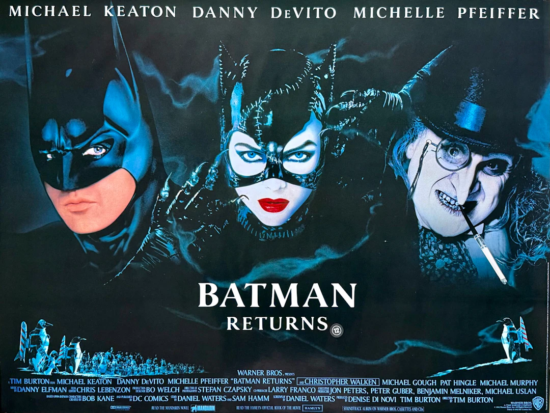 Original Batman Returns Movie Poster - Catwoman - Penguin