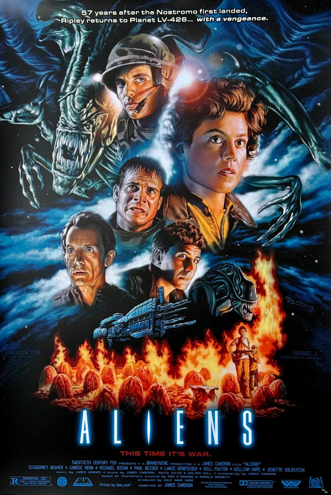 ALIENS Alternative Movie Poster - James Cameron - Ripley