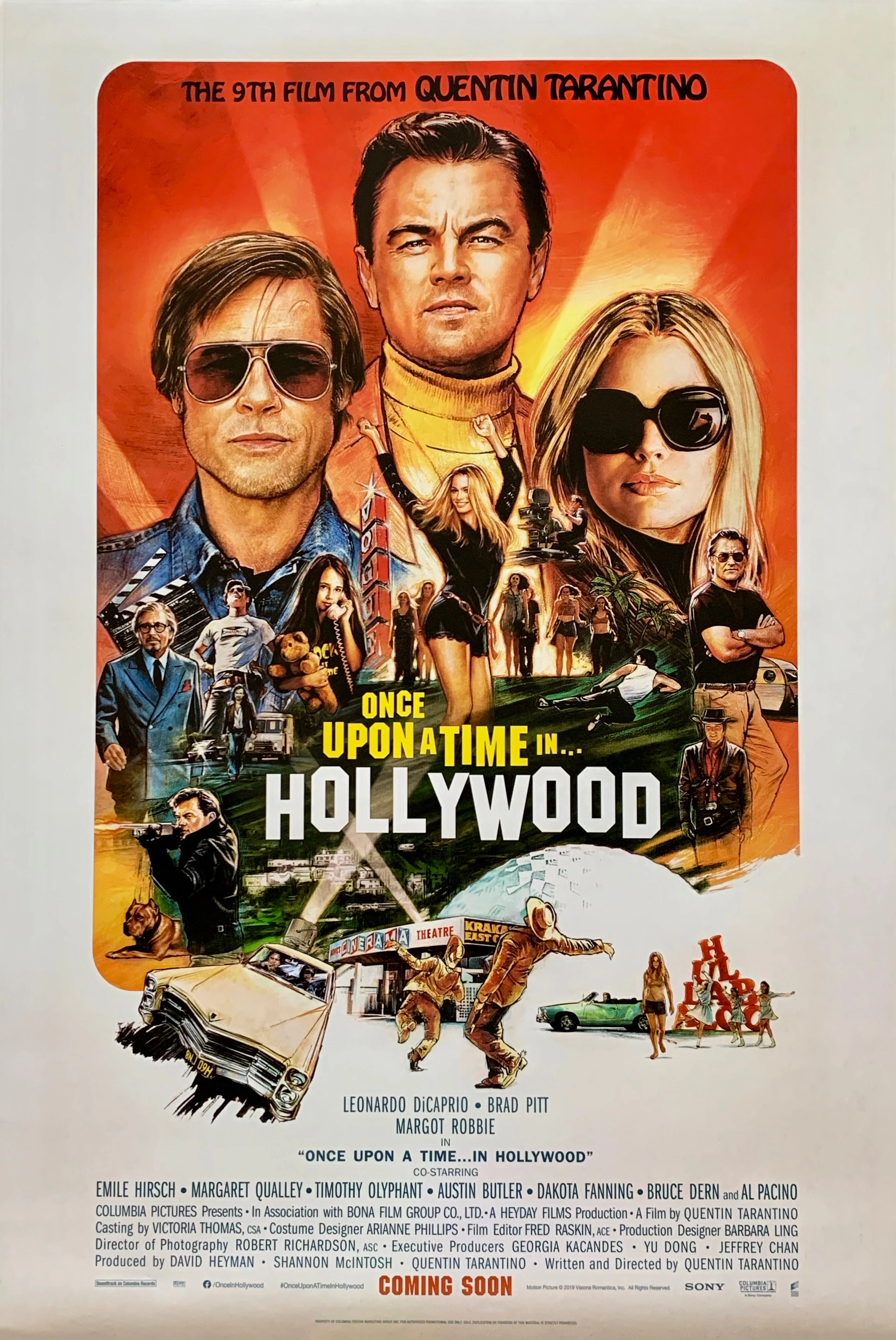 Original Once Upon a Time in Hollywood Movie Poster - Quentin Tarantino