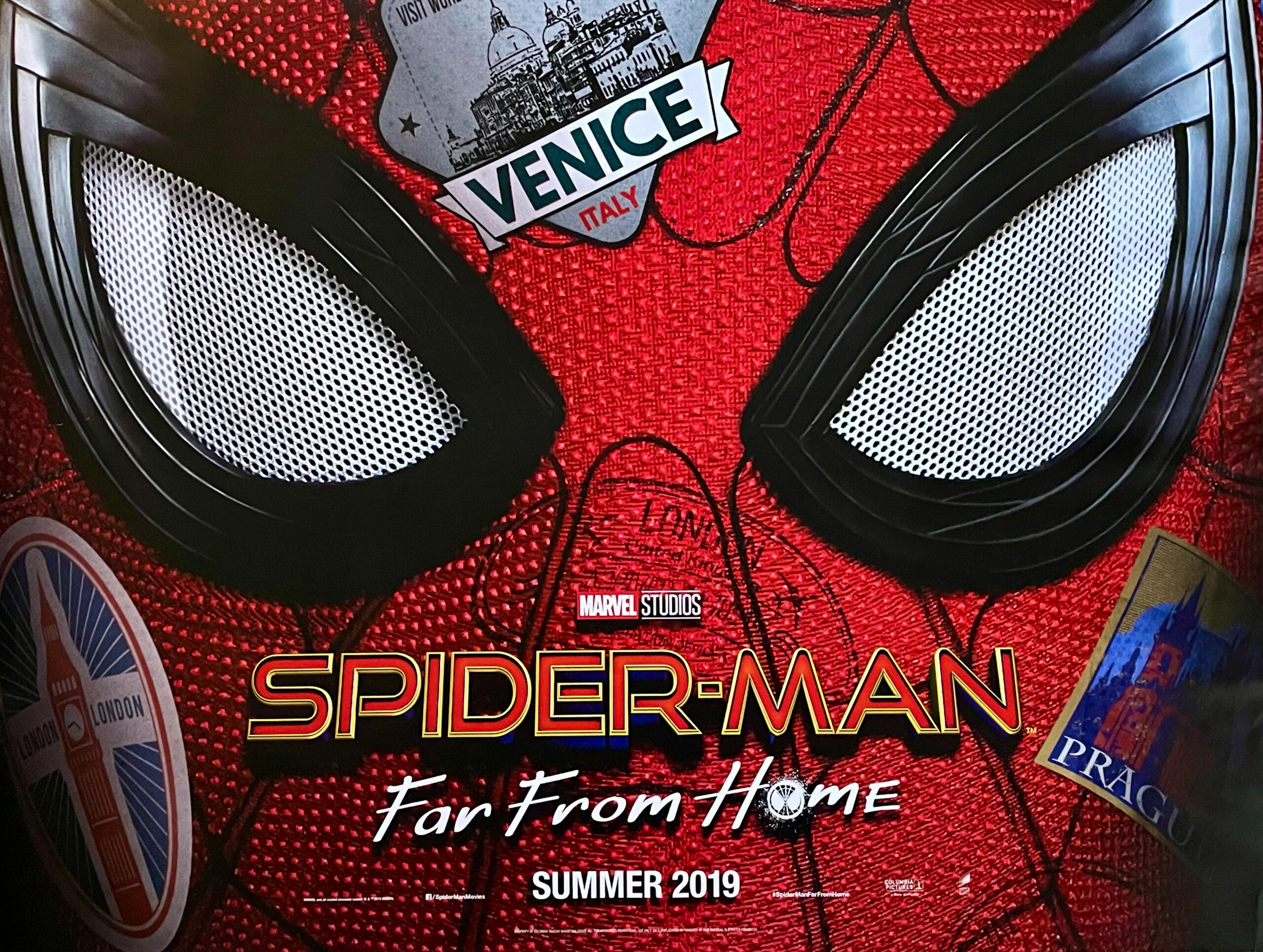 Original Spider-Man: Far From Home Movie Poster - Tom Holland - Marvel