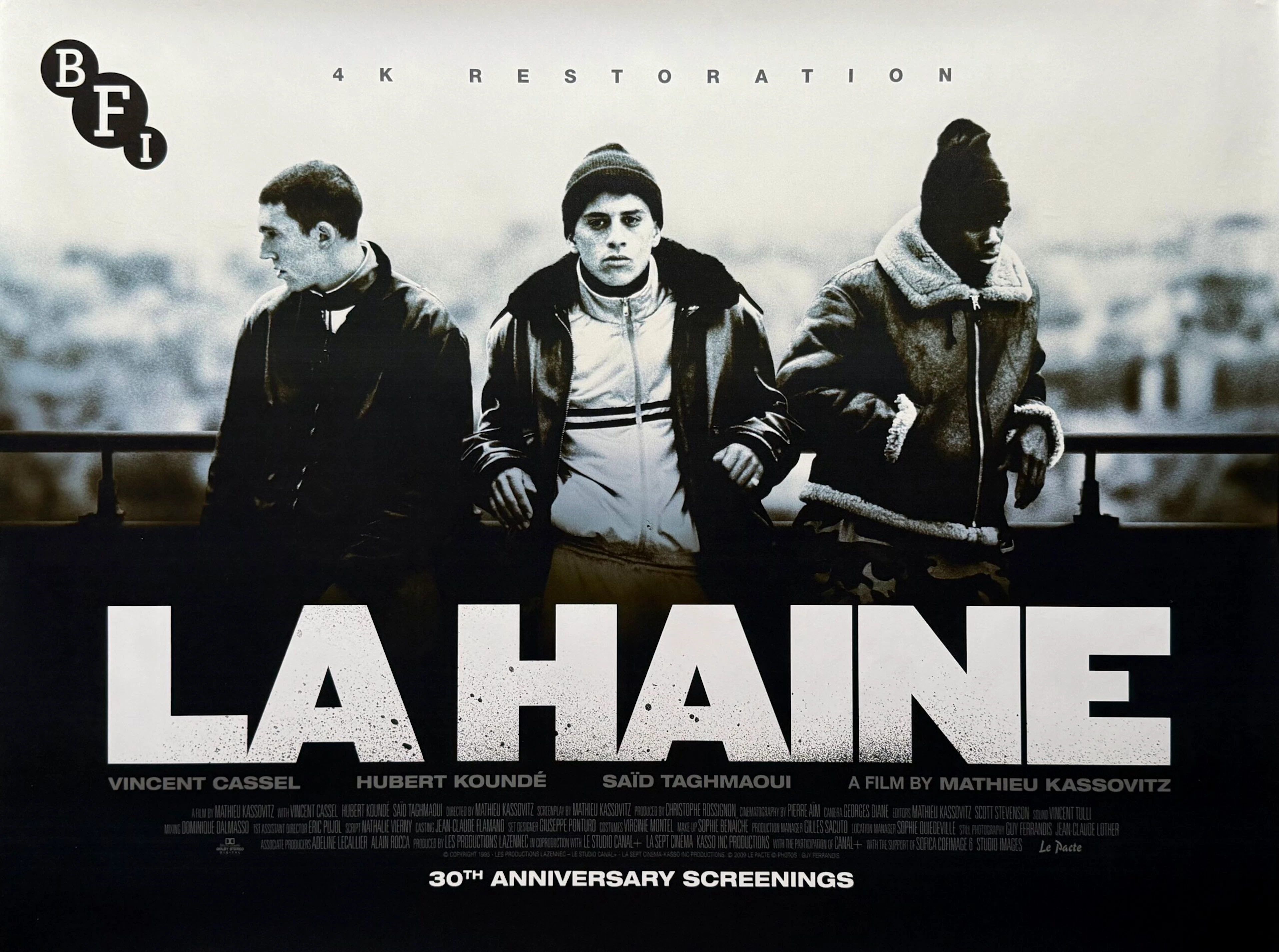 Original La Haine Movie Poster - Crime - Mathieu Kassovitz