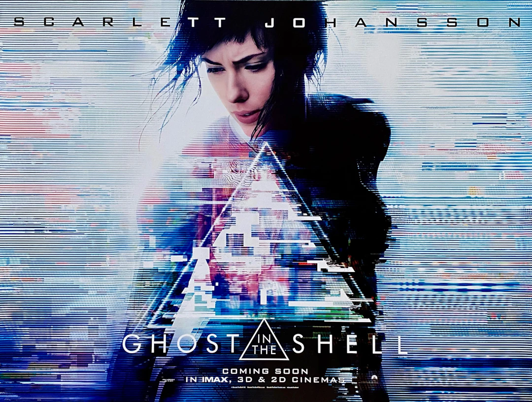 Original Ghost in the Shell Movie Poster - Anime - Scarlett Johansson