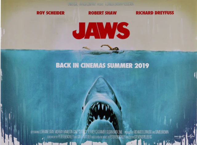 Original Jaws Movie Poster - Steven Spielberg - Great White Shark
