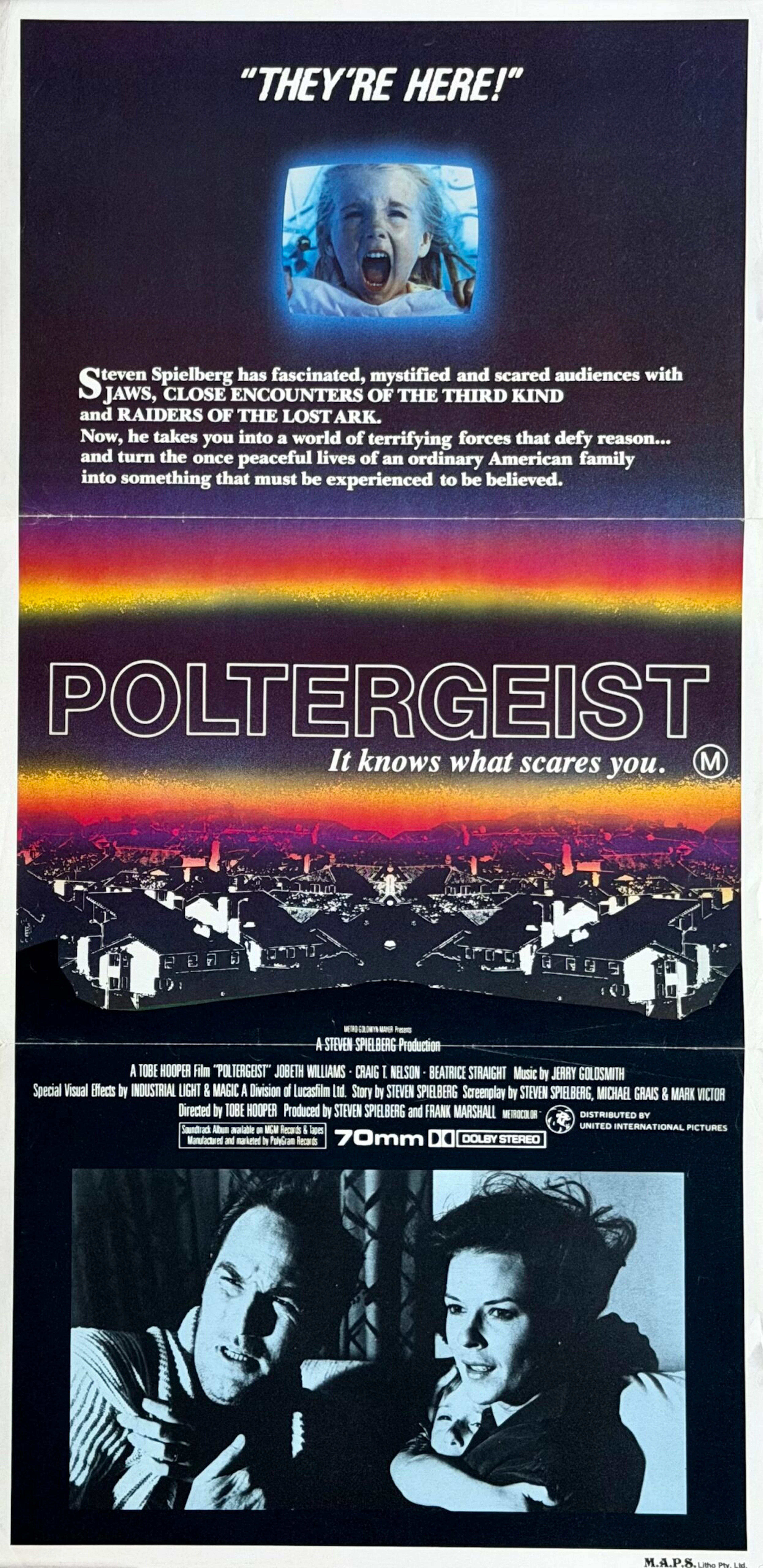 Original Poltergeist Movie Poster - Horror - Tobe Hooper