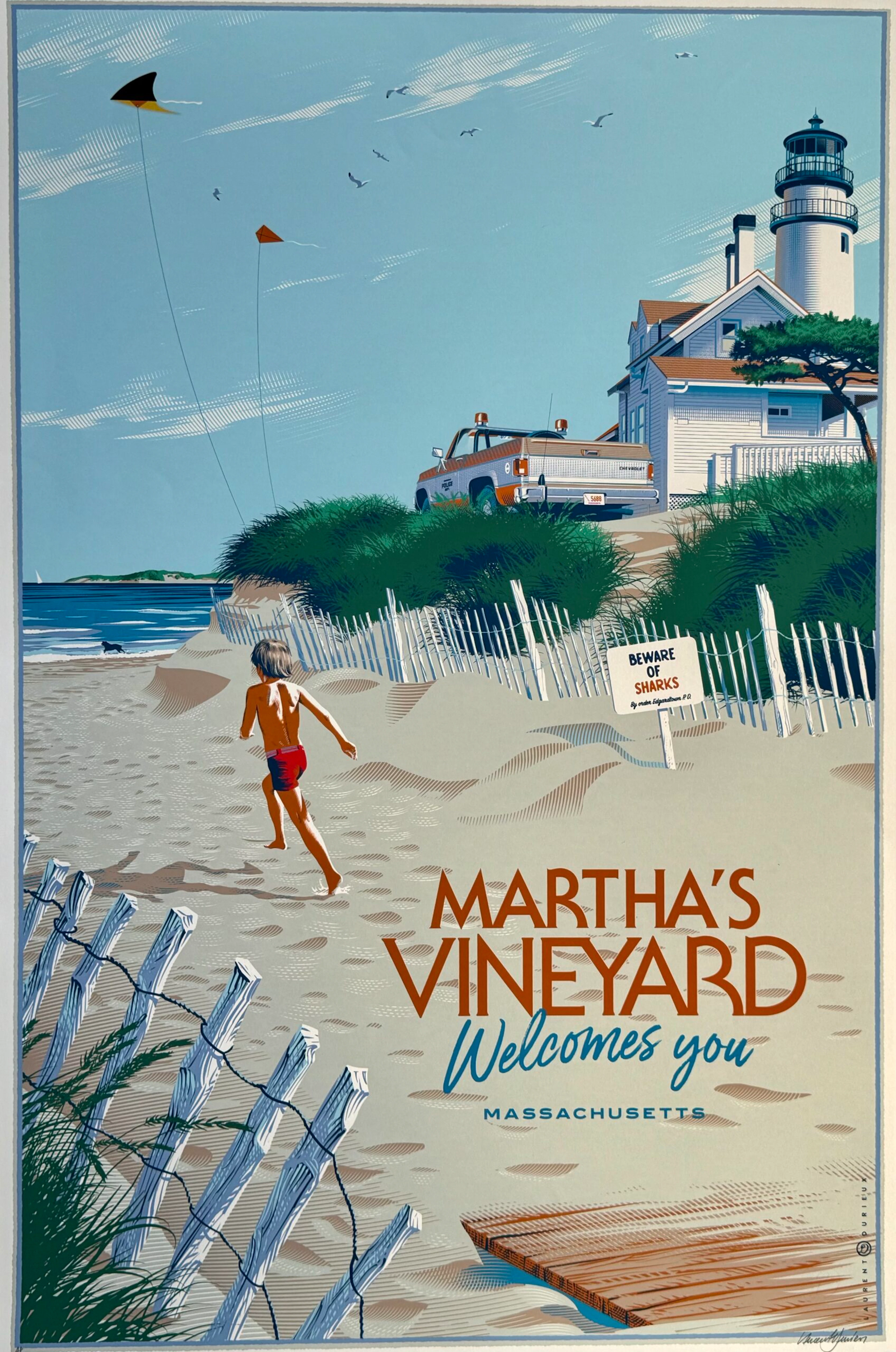 Jaws - Martha's Vineyard Welcomes You Alternative Movie Poster