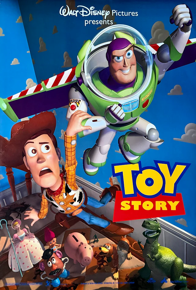 Original Toy Story Movie Poster - Buzz Lightyear - Woody - Pixar
