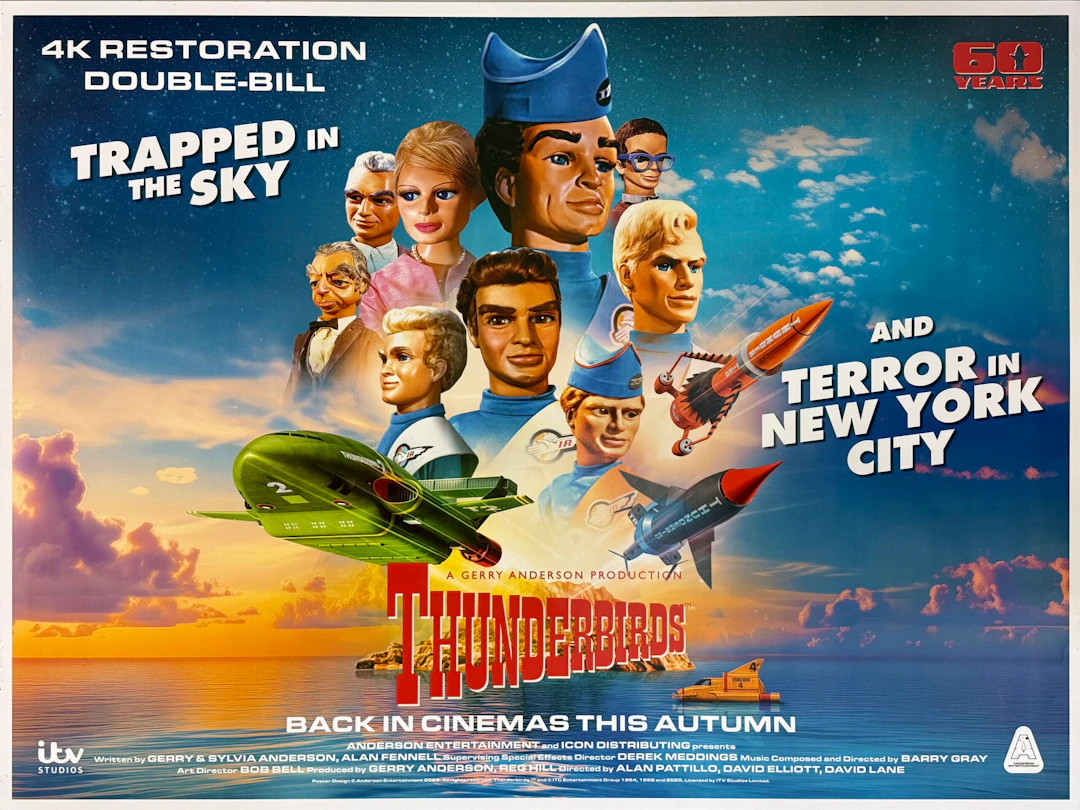 Original Thunderbirds Movie Poster - Gerry and Sylvia Anderson