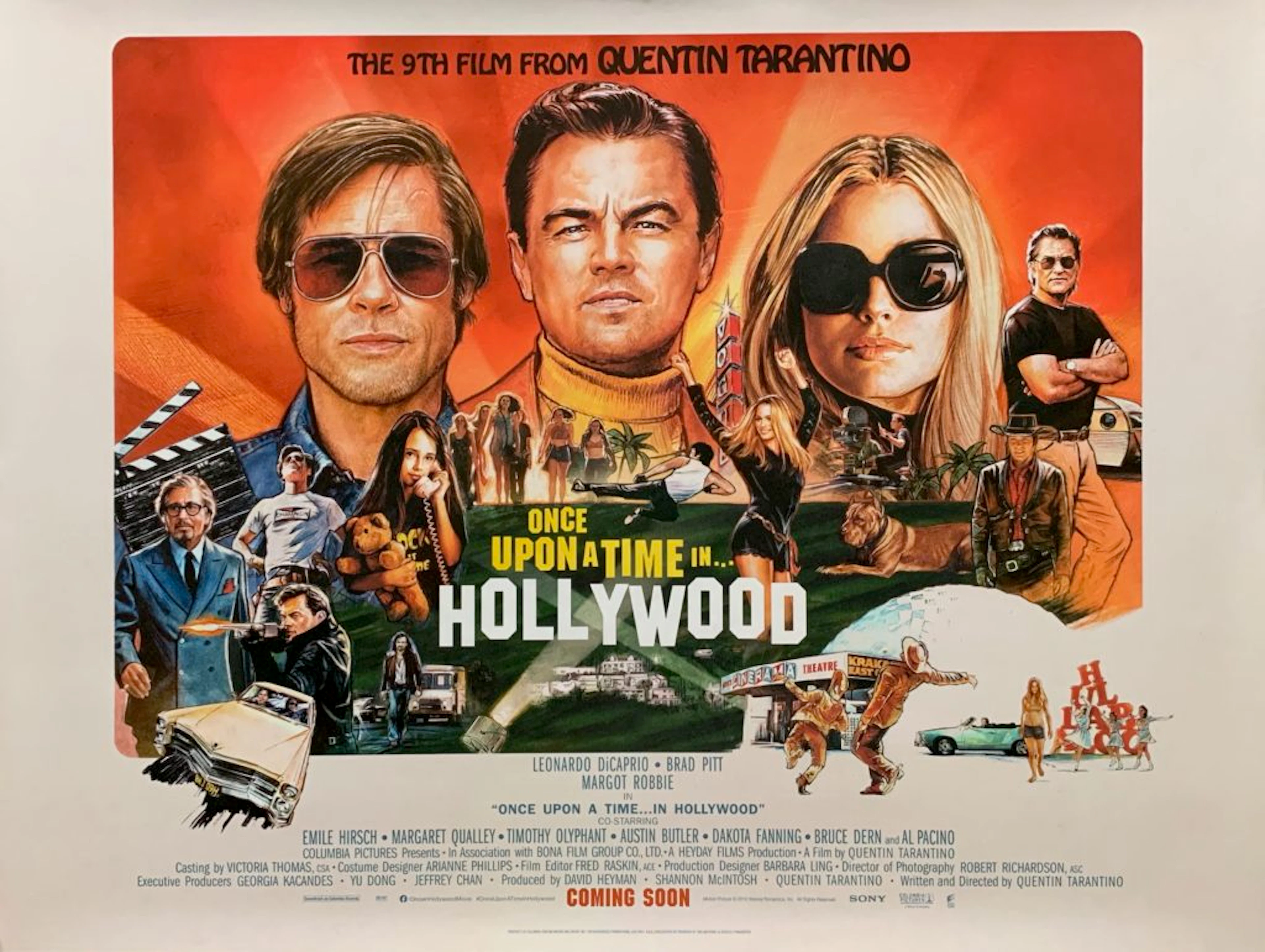 Original Once Upon a Time in Hollywood Movie Poster