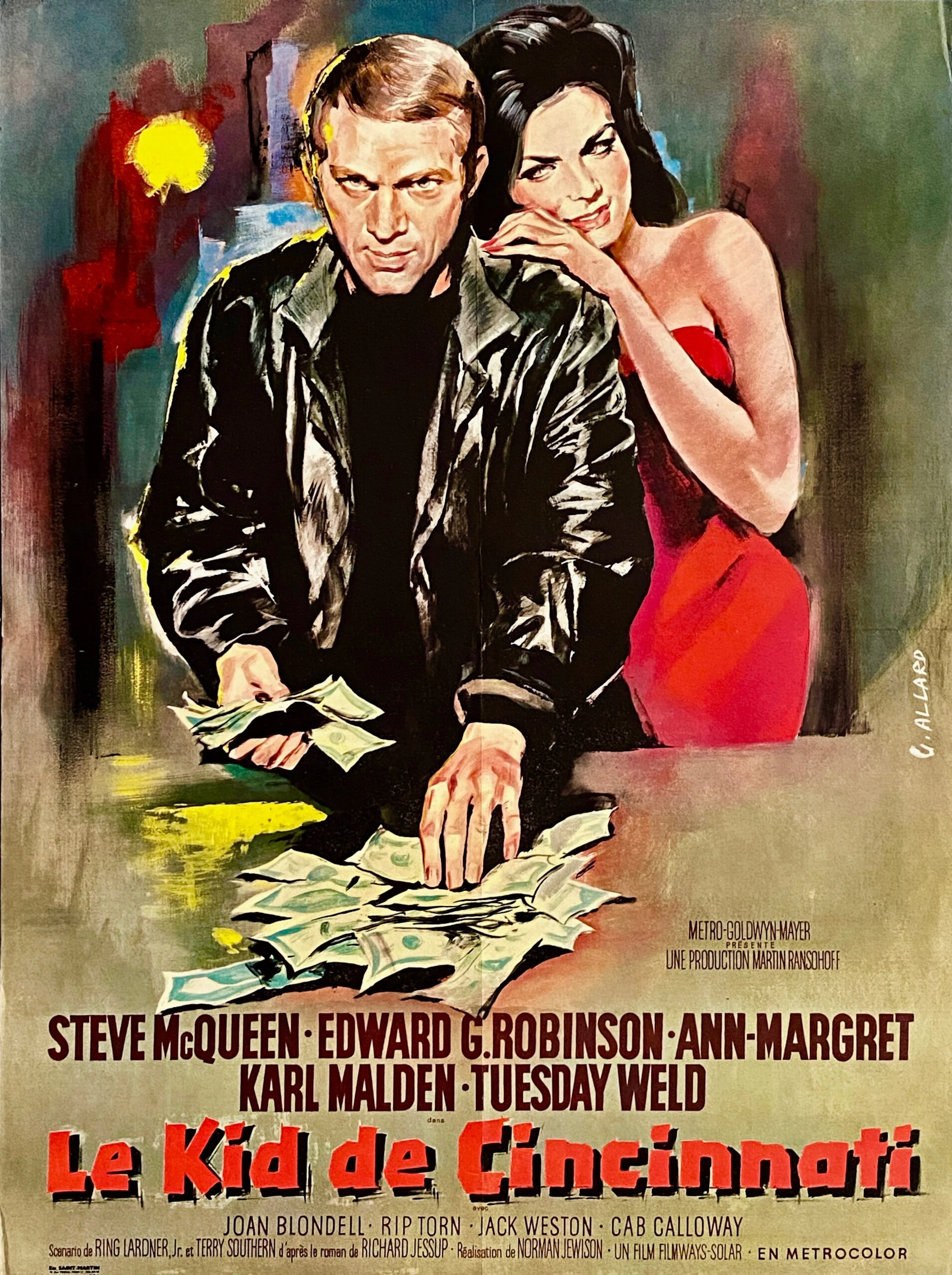 Original The Cincinnati Kid Movie Poster - Steve McQueen