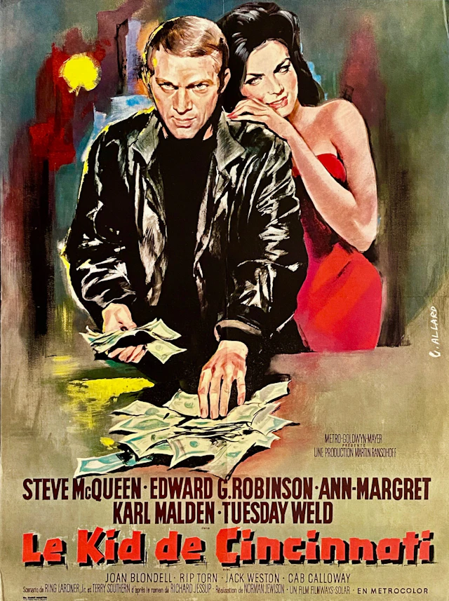 Original The Cincinnati Kid Movie Poster - Steve McQueen