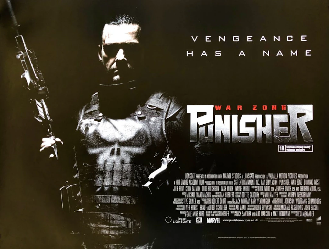Original Punisher: War Zone Movie Poster - Vigilante - Ray Stevenson