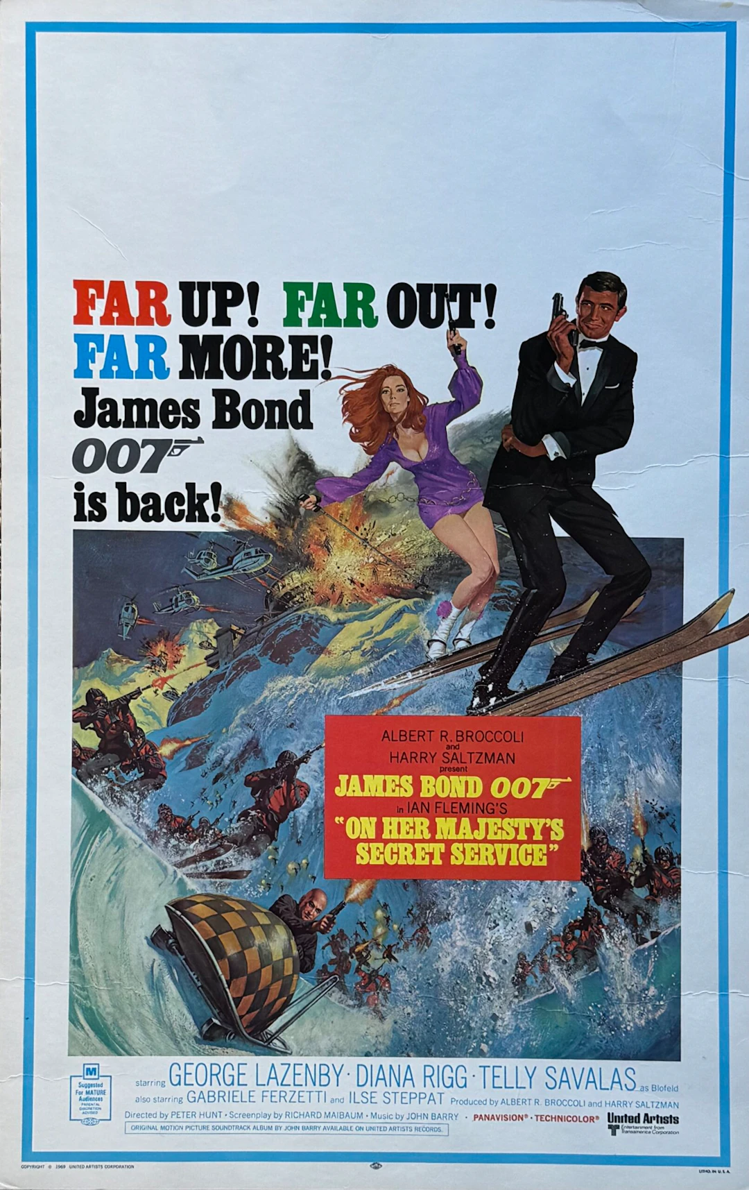 Original On Her Majesty's Secret Service Movie Poster - 007