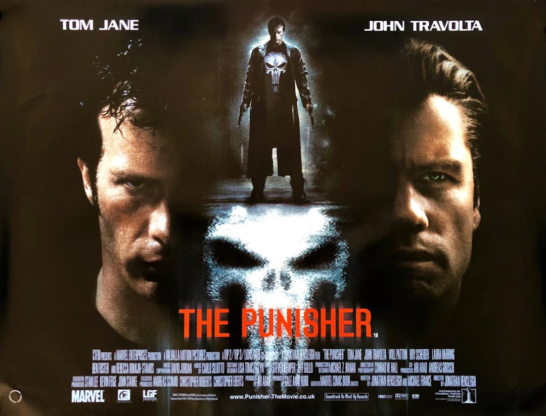 The Punisher Movie Poster - Super Hero - Marvel - Thomas Jane