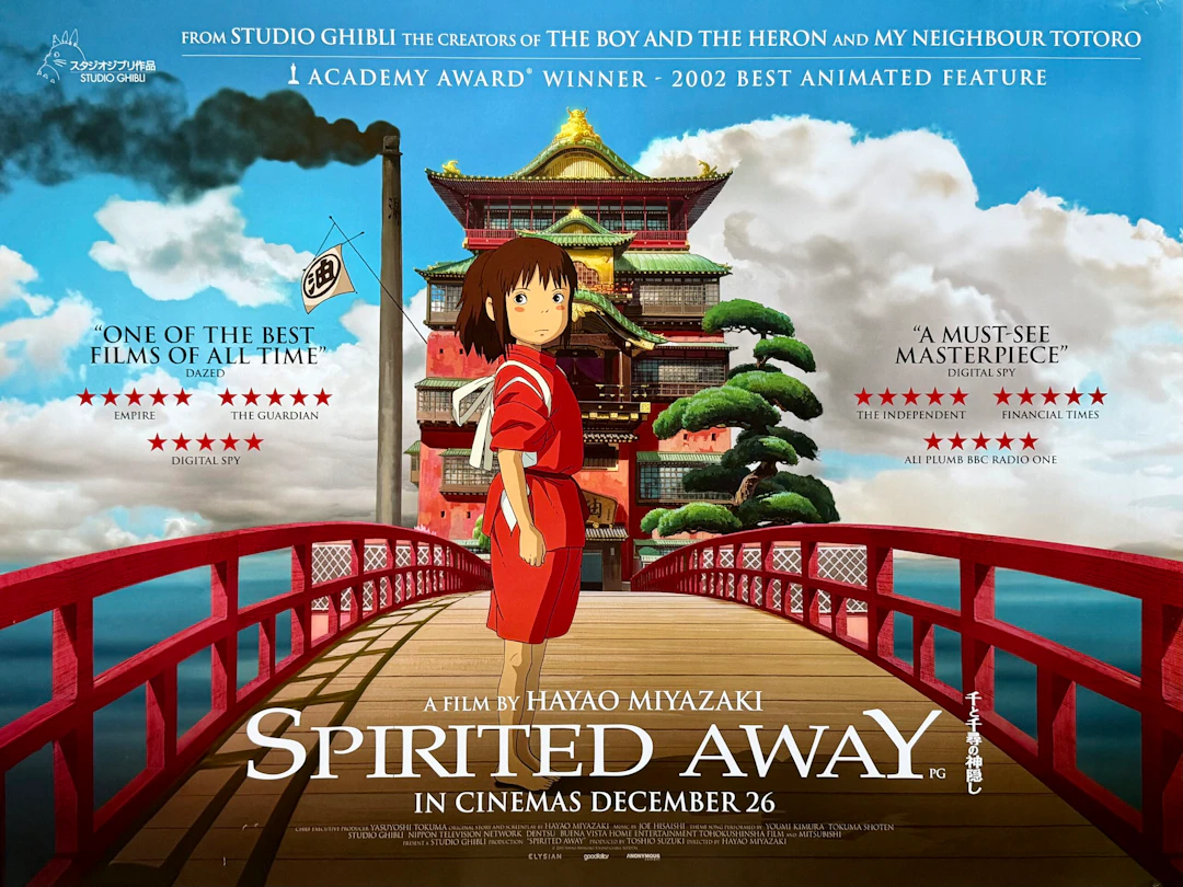 Original Spirited Away Movie Poster - Anime - Hayao Miyazaki