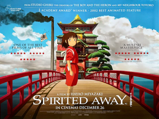 Original Spirited Away Movie Poster - Anime - Hayao Miyazaki