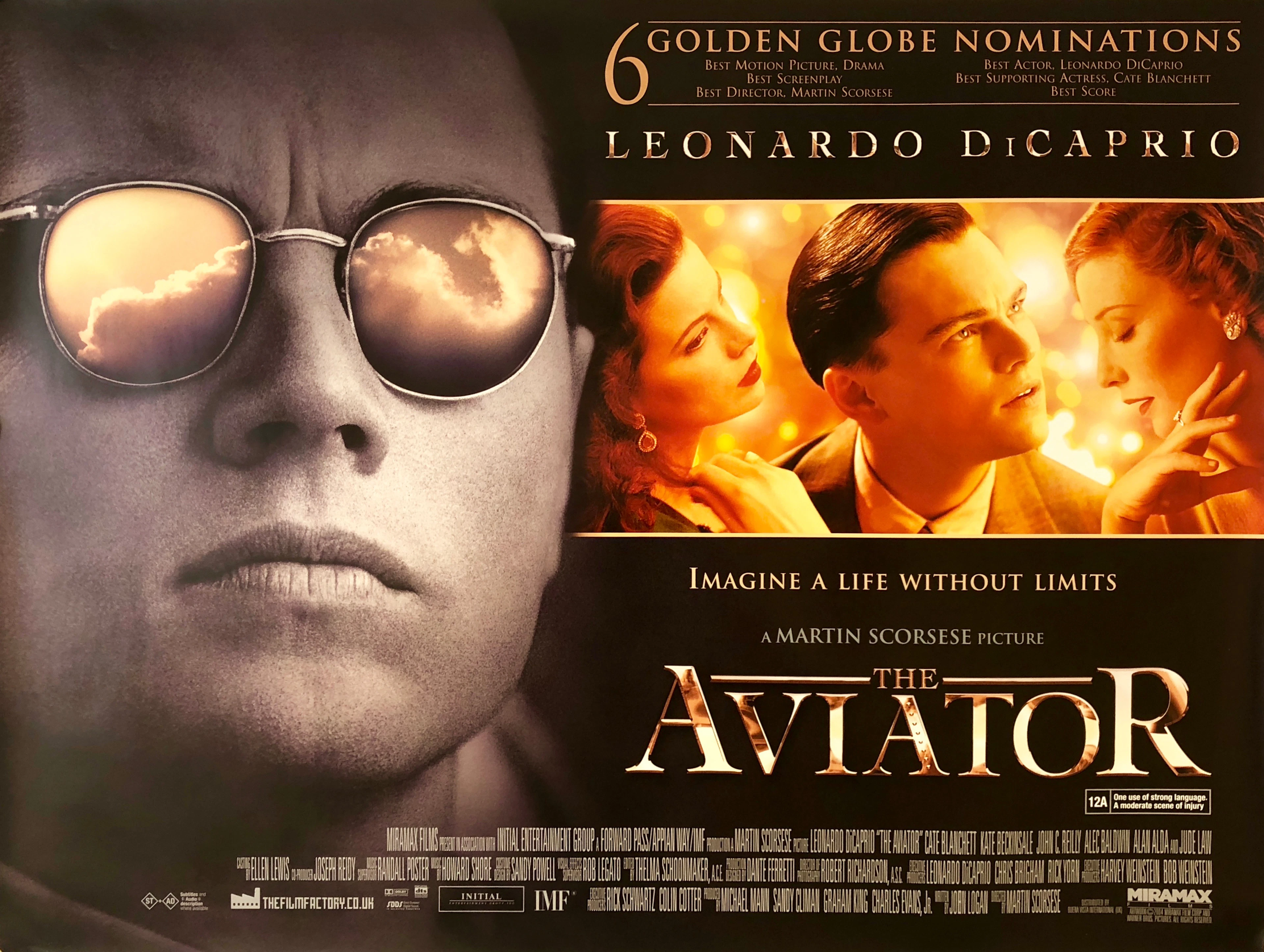 Original The Aviator Movie Poster - Howard Hughes - Martin Scorsese