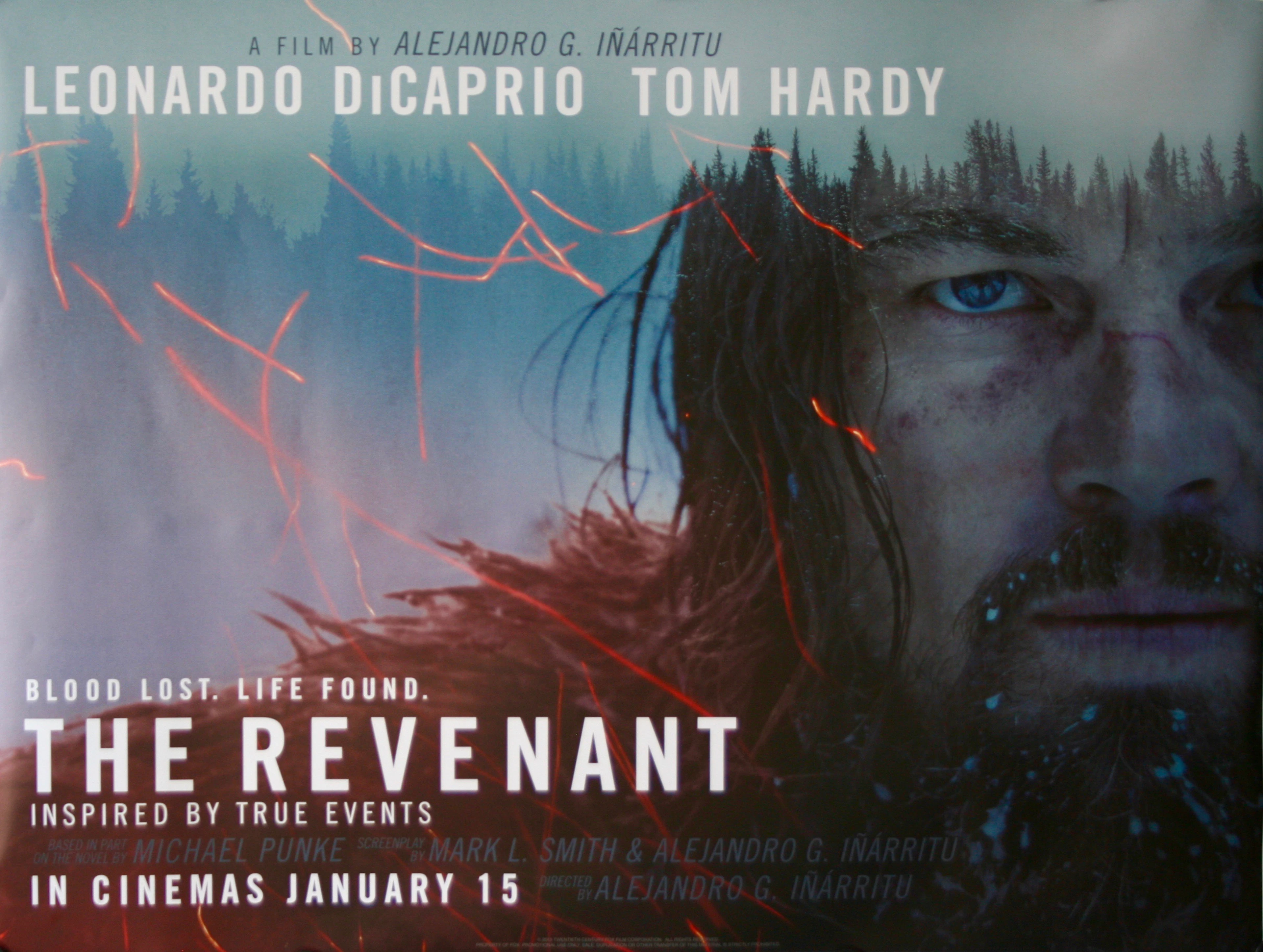 Original The Revenant Movie Poster - Leonardi DiCaprio - Tom Hardy