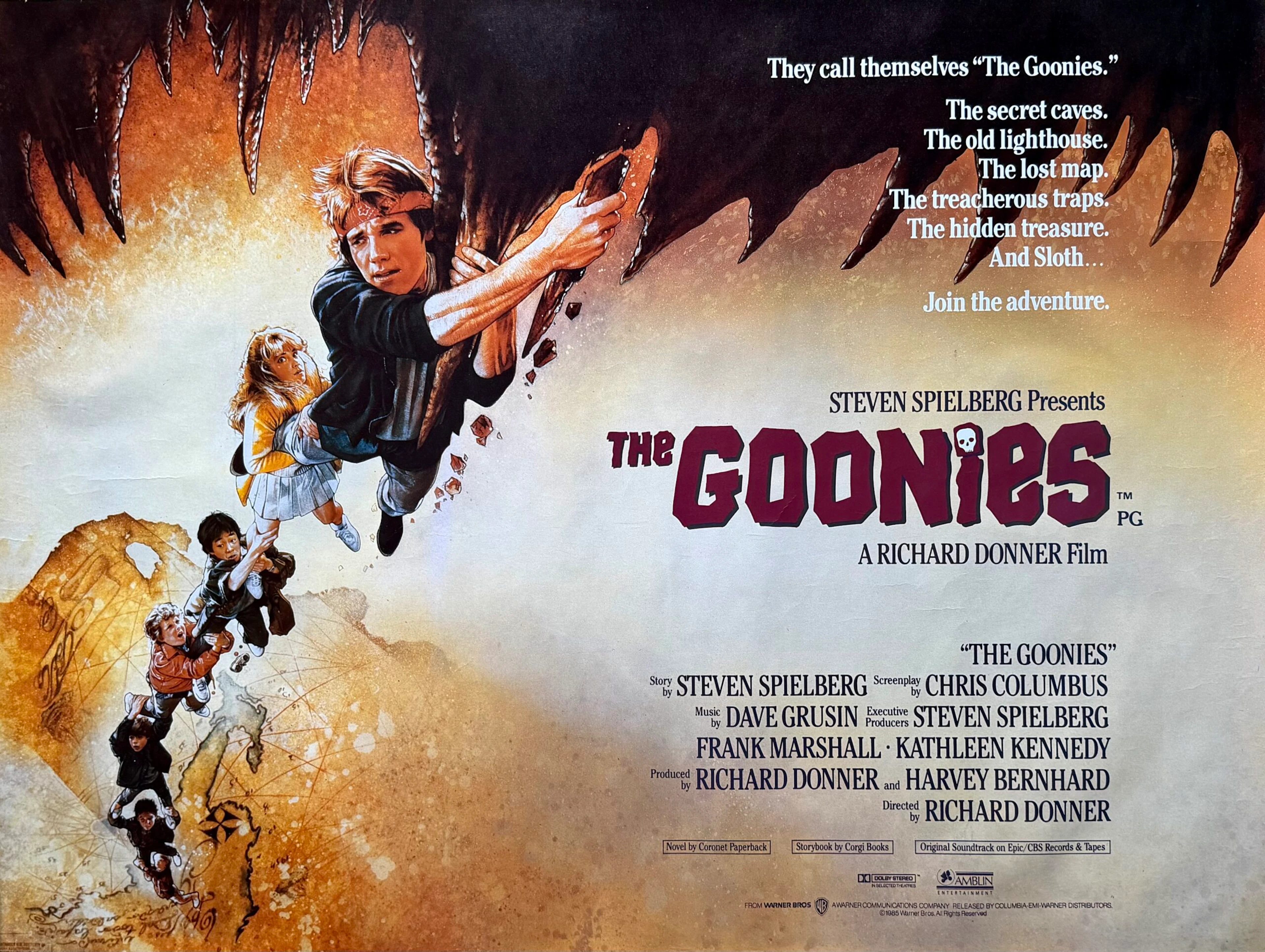 Original The Goonies Movie Poster - Steven Spielberg