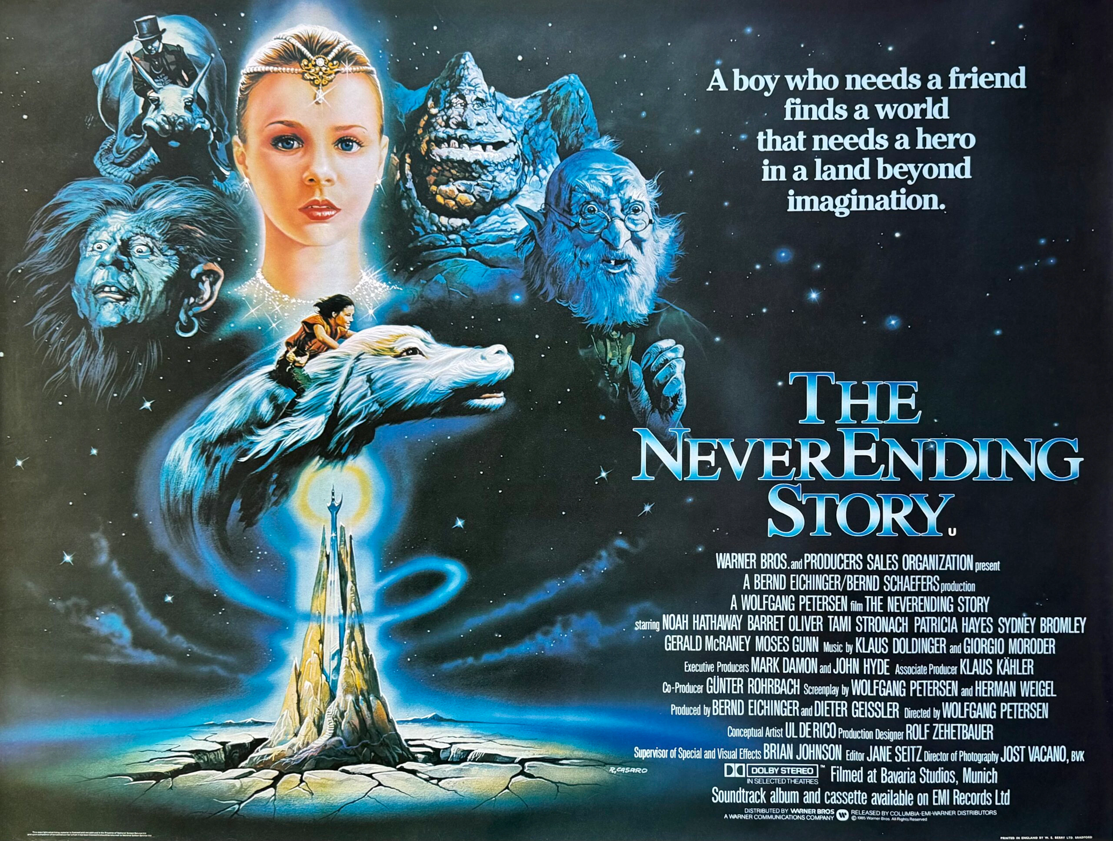 Original The NeverEnding Story Movie Poster - Fantasy