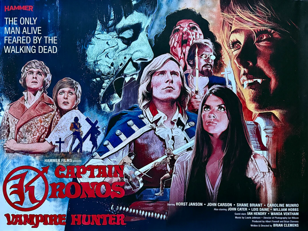 Original Captain Kronos: Vampire Hunter Movie Poster - Hammer