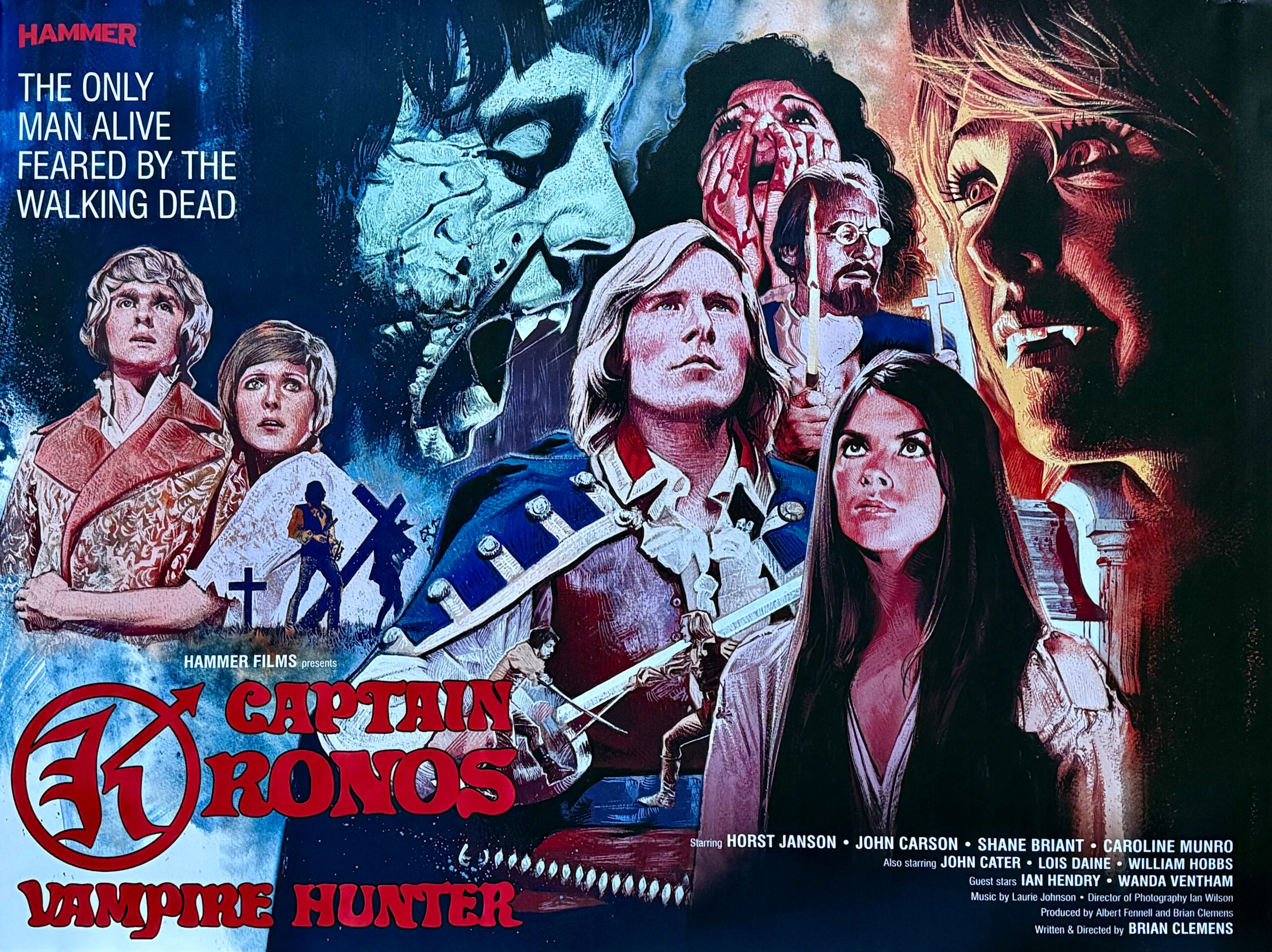 Original Captain Kronos: Vampire Hunter Movie Poster - Hammer